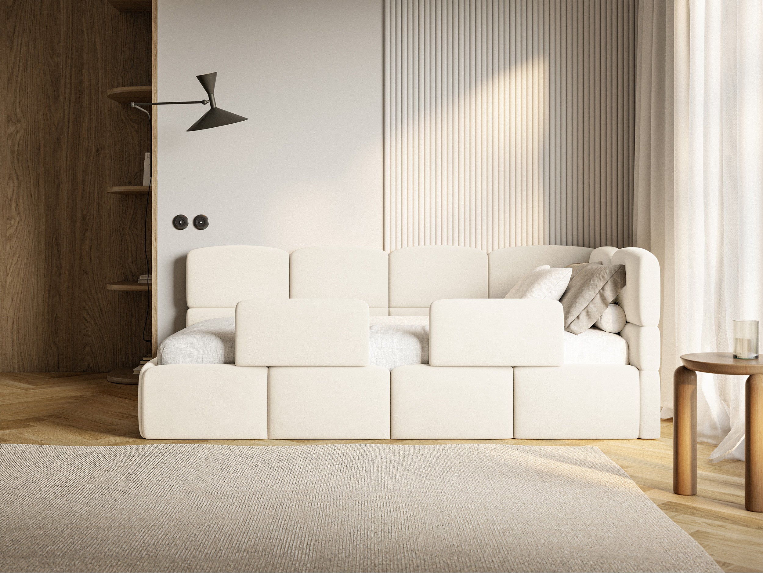 selsey-cloudy-jugendbett-120x200-cm-rechts-mit-stauraum-creme-velours image 4