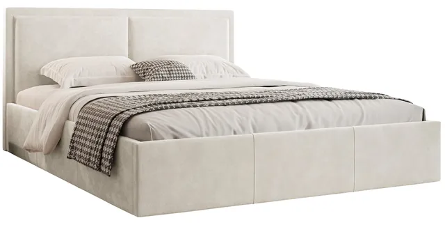 selsey-soave-ii-polsterbett-140x200-cm-mit-stauraum-cremefarbener-samt image 1