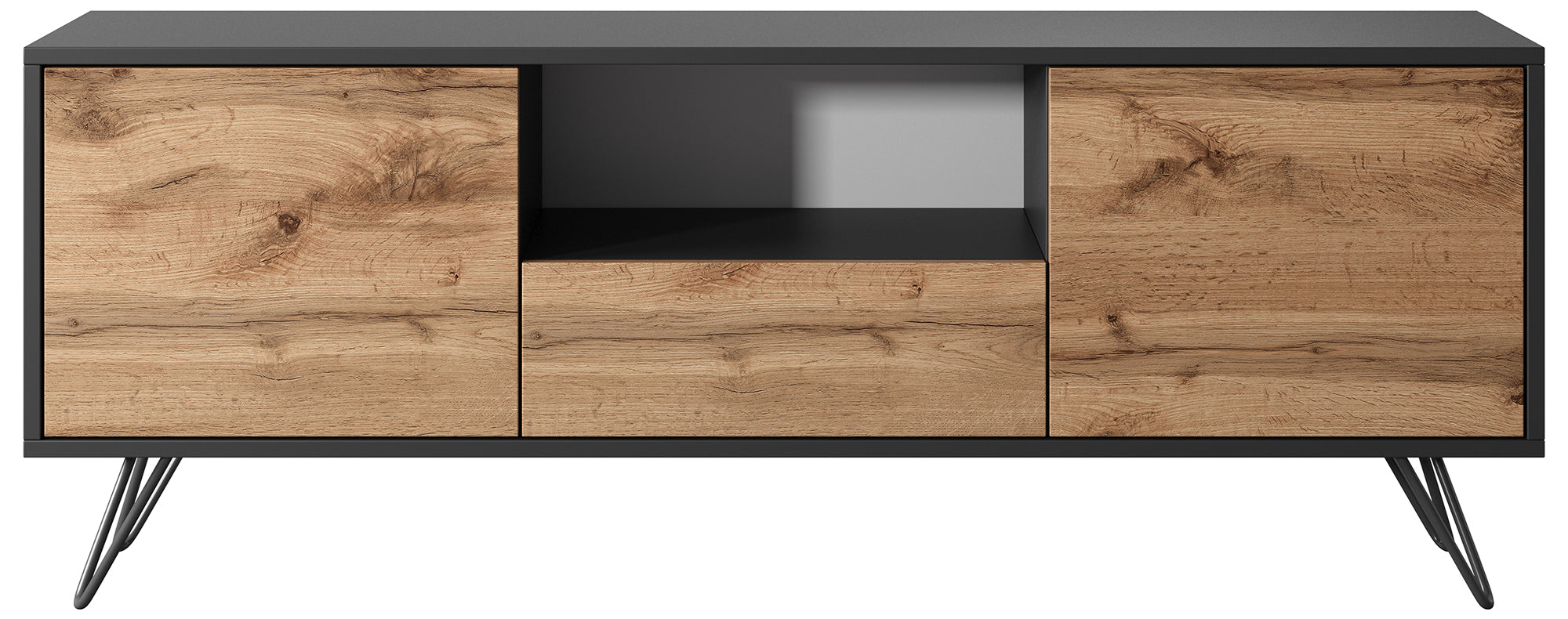 selsey-tv-schrank-ploystea-137-cm-schwarz-wotan-eiche image 5
