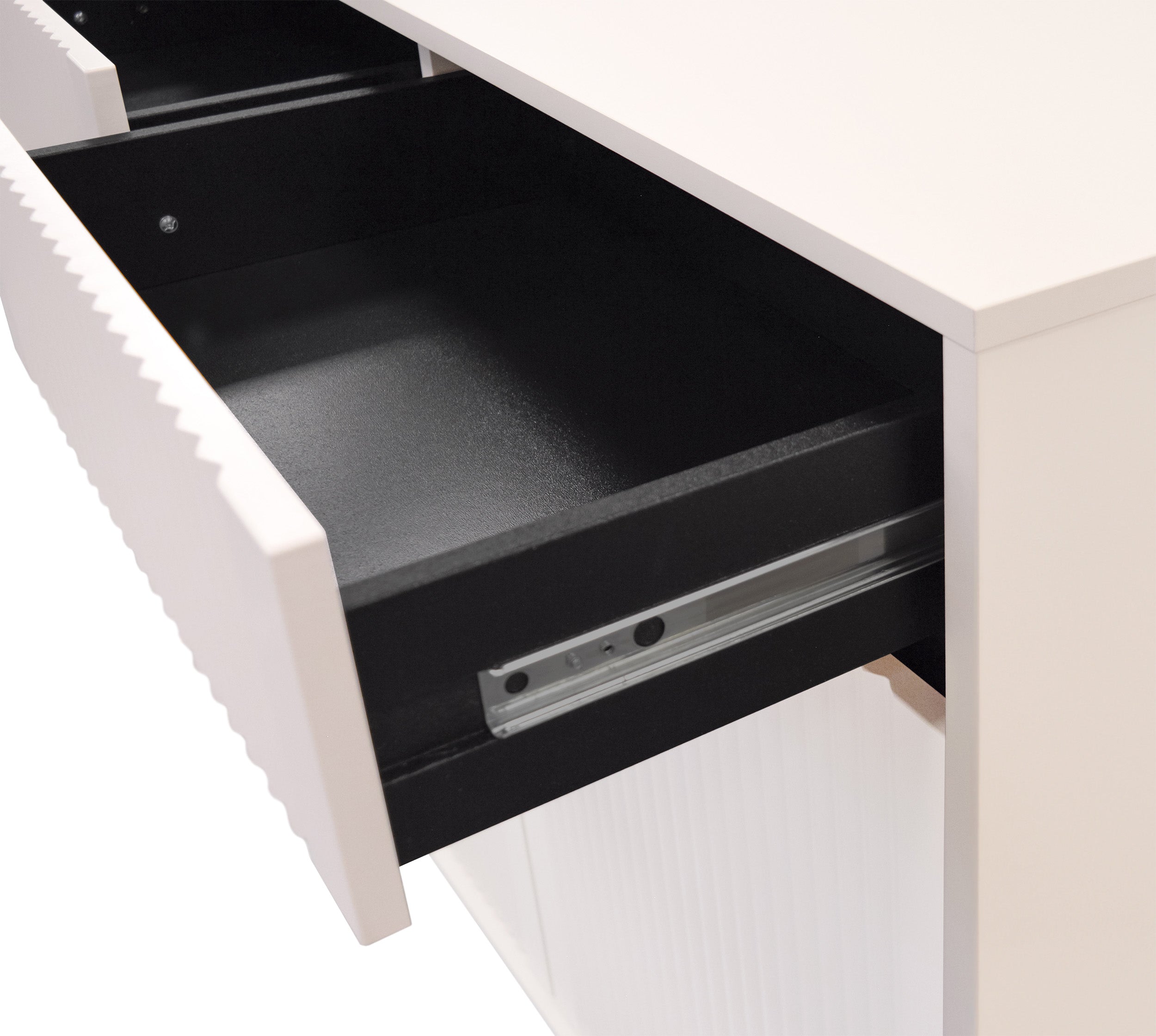 selsey-osaka-kommode-100-cm-zweit-rig-mit-zwei-schubladen-sandbeige-mit-schwarze image 4