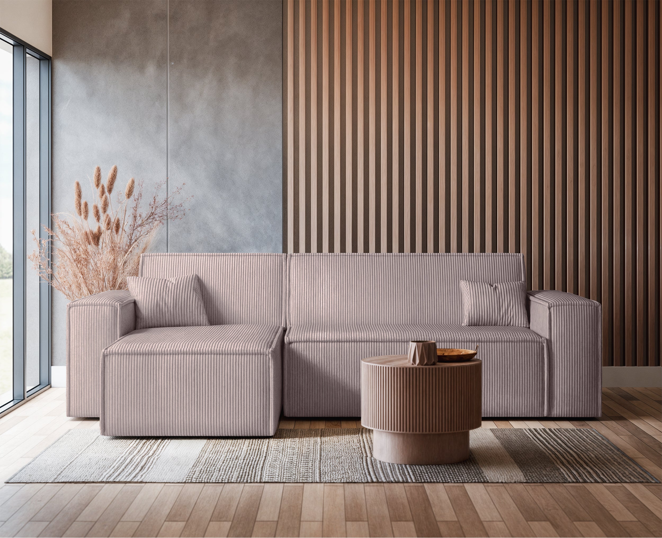 selsey-scarlo-ecksofa-l-mit-schlaffunktion-und-stauraum-universell-beige-cord image 2