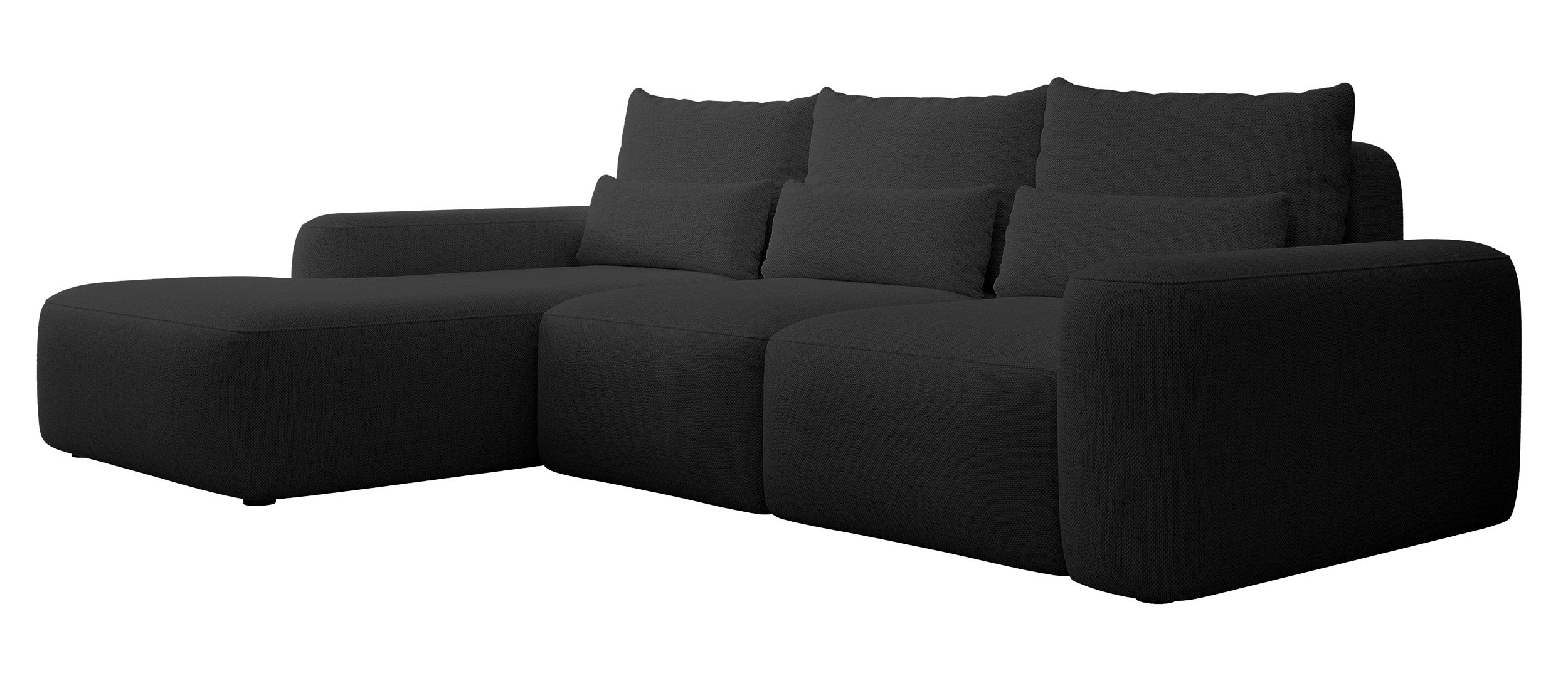 selsey-carnos-ecksofa-mit-schlaffunktion-l-form-links-schwarzer-chenille image 5