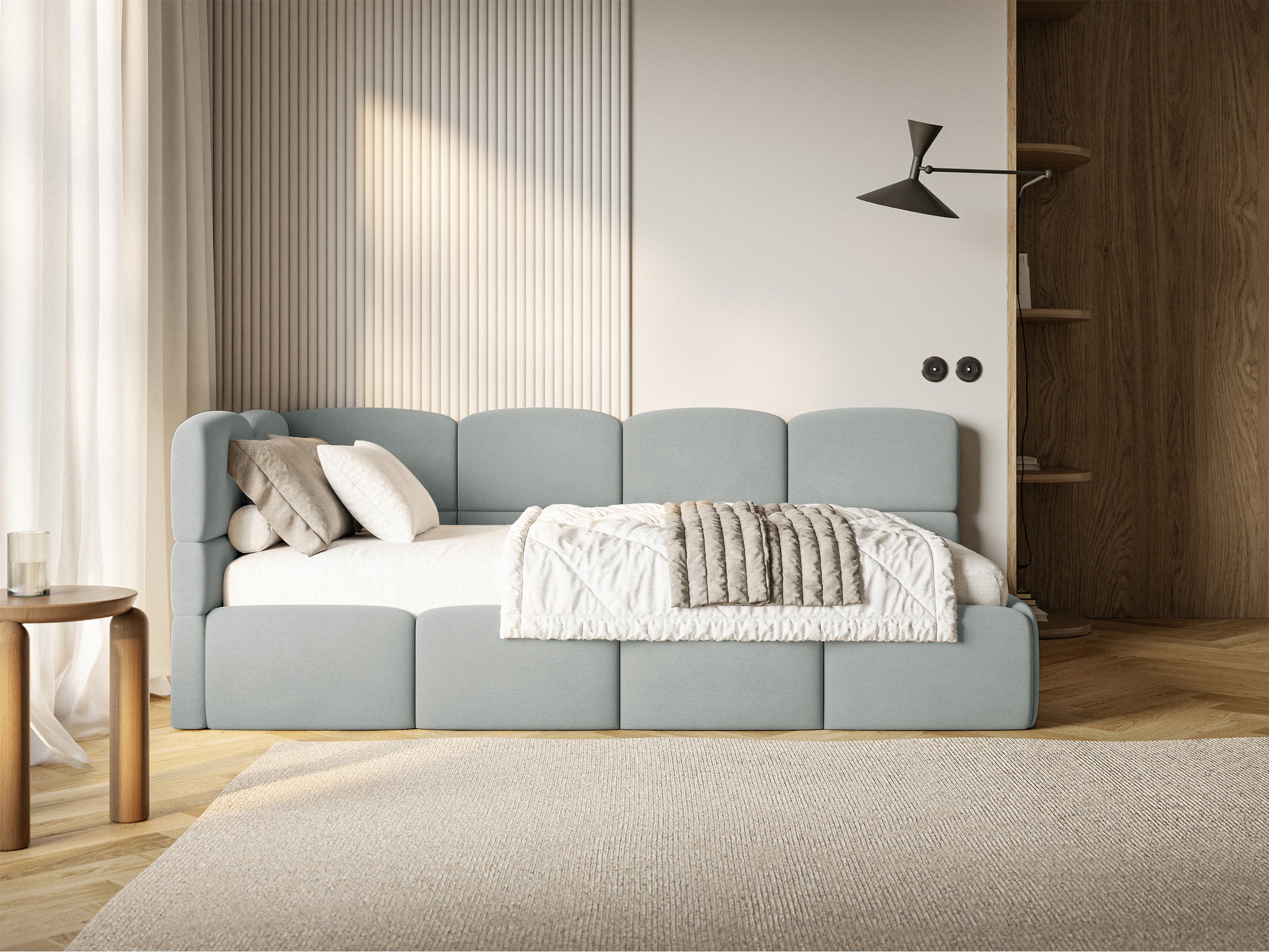 selsey-cloudy-jugendbett-120x200-cm-linksseitig-mit-stauraum-grauer-velours image 4