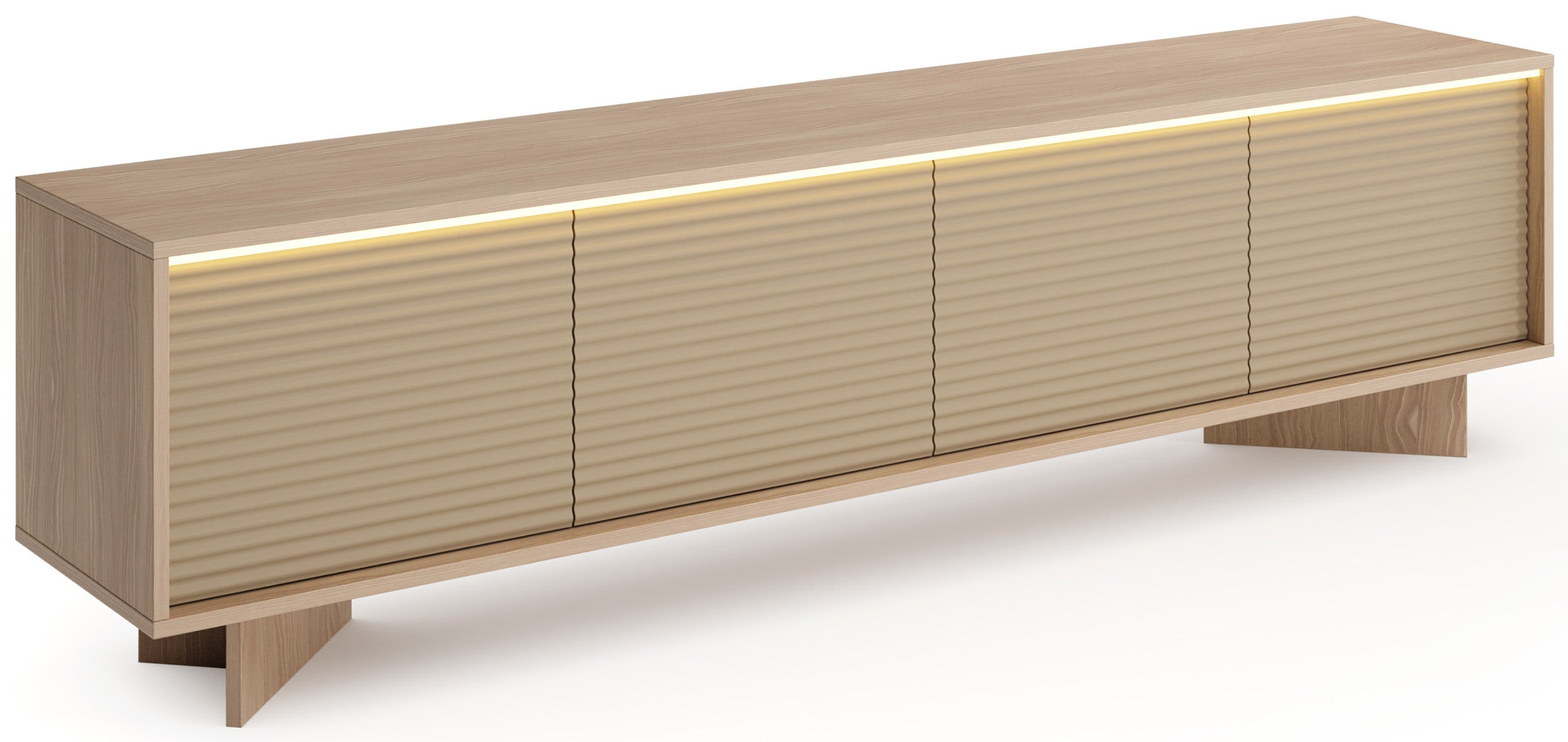 selsey-semi-tv-schrank-204-cm-4-t-rig-mit-led-bolivar-natur-cappuccino image 1