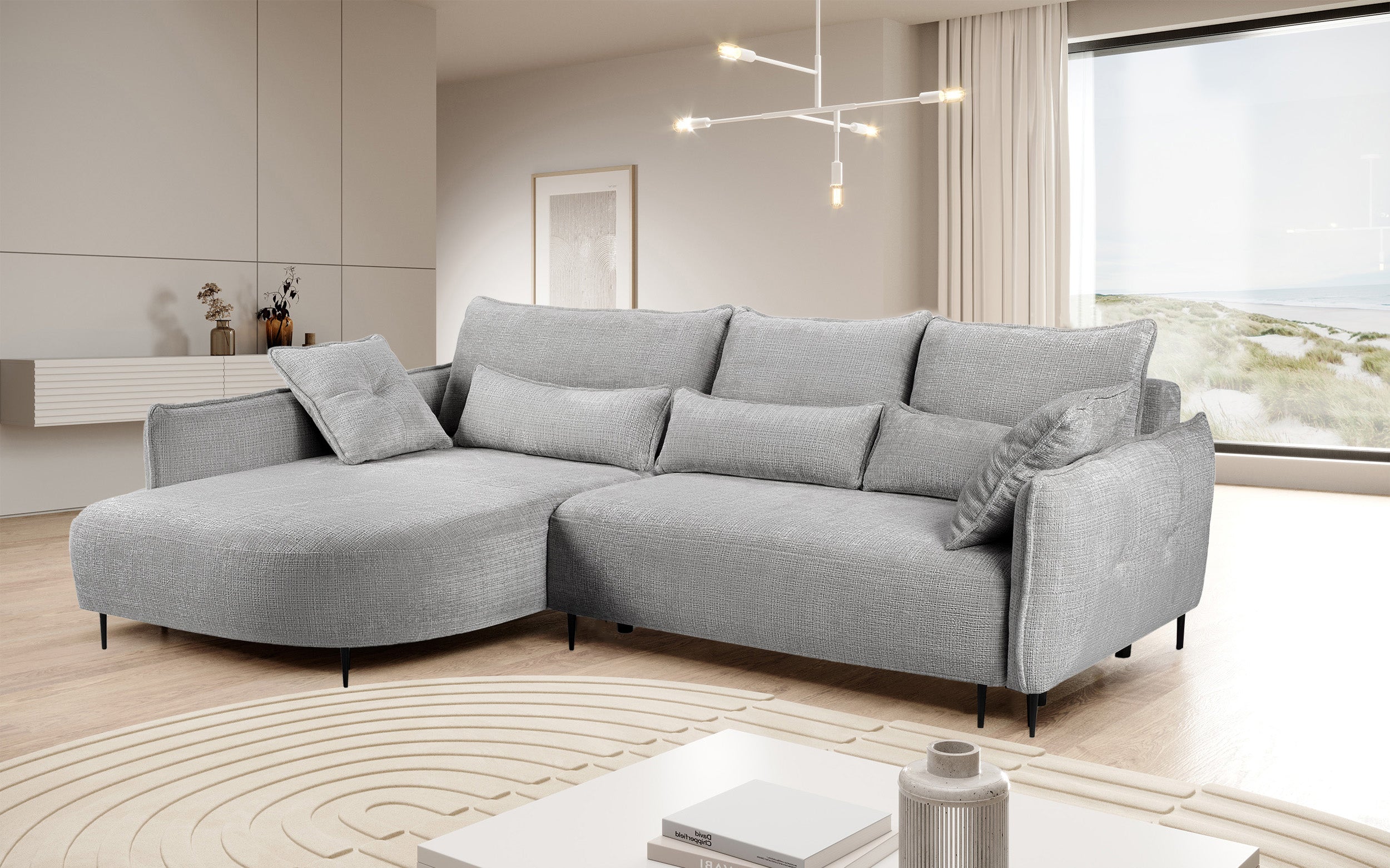 selsey-oblivio-ecksofa-l-links-mit-schlaffunktion-und-stauraum-grau-chenille image 2