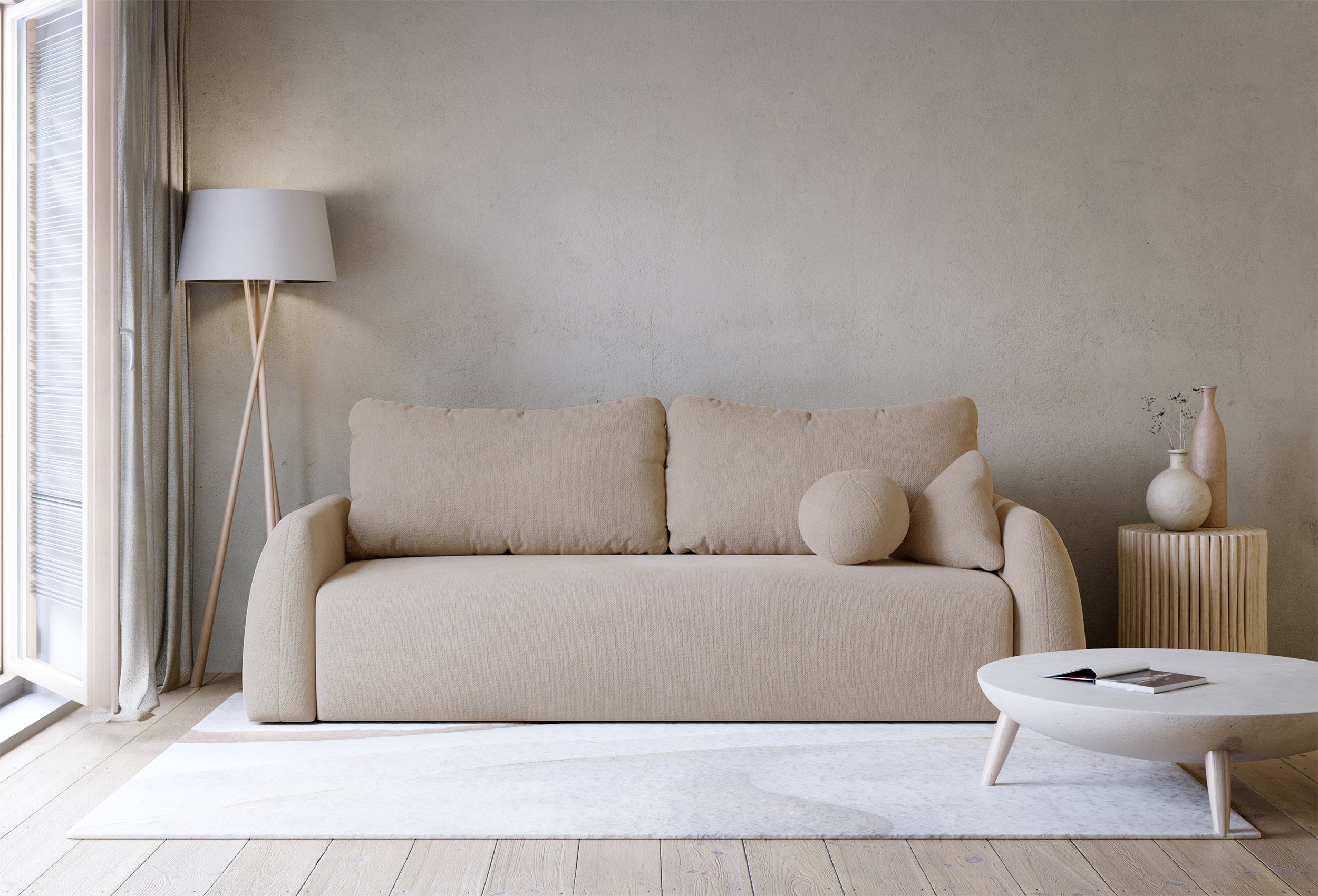 selsey-nubelle-drei-sitzer-schlafsofa-mit-stauraum-beige-hydrophobes-chenille image 2