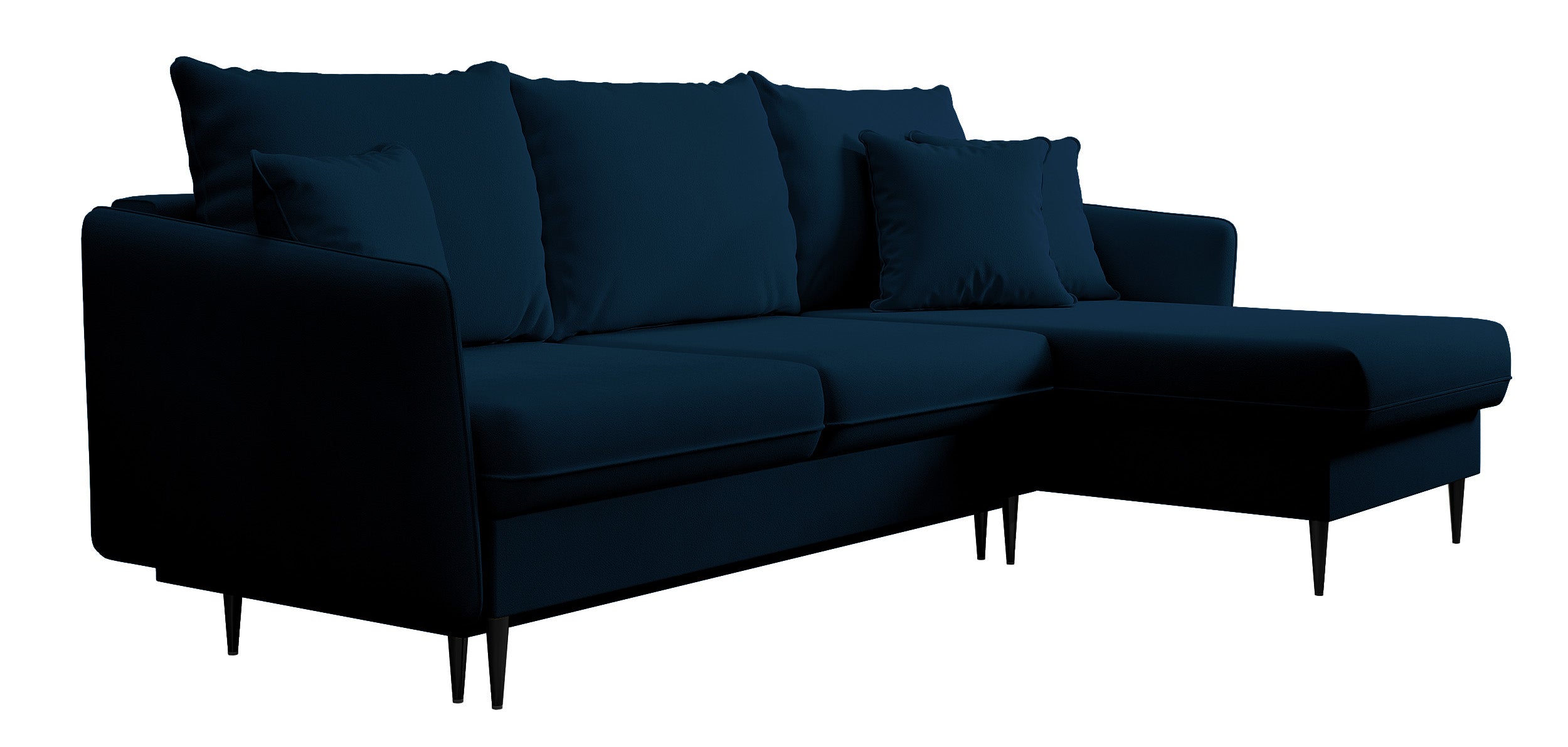selsey-volio-ecksofa-mit-schlaffunktion-samtblau-schwarze-beine image 5
