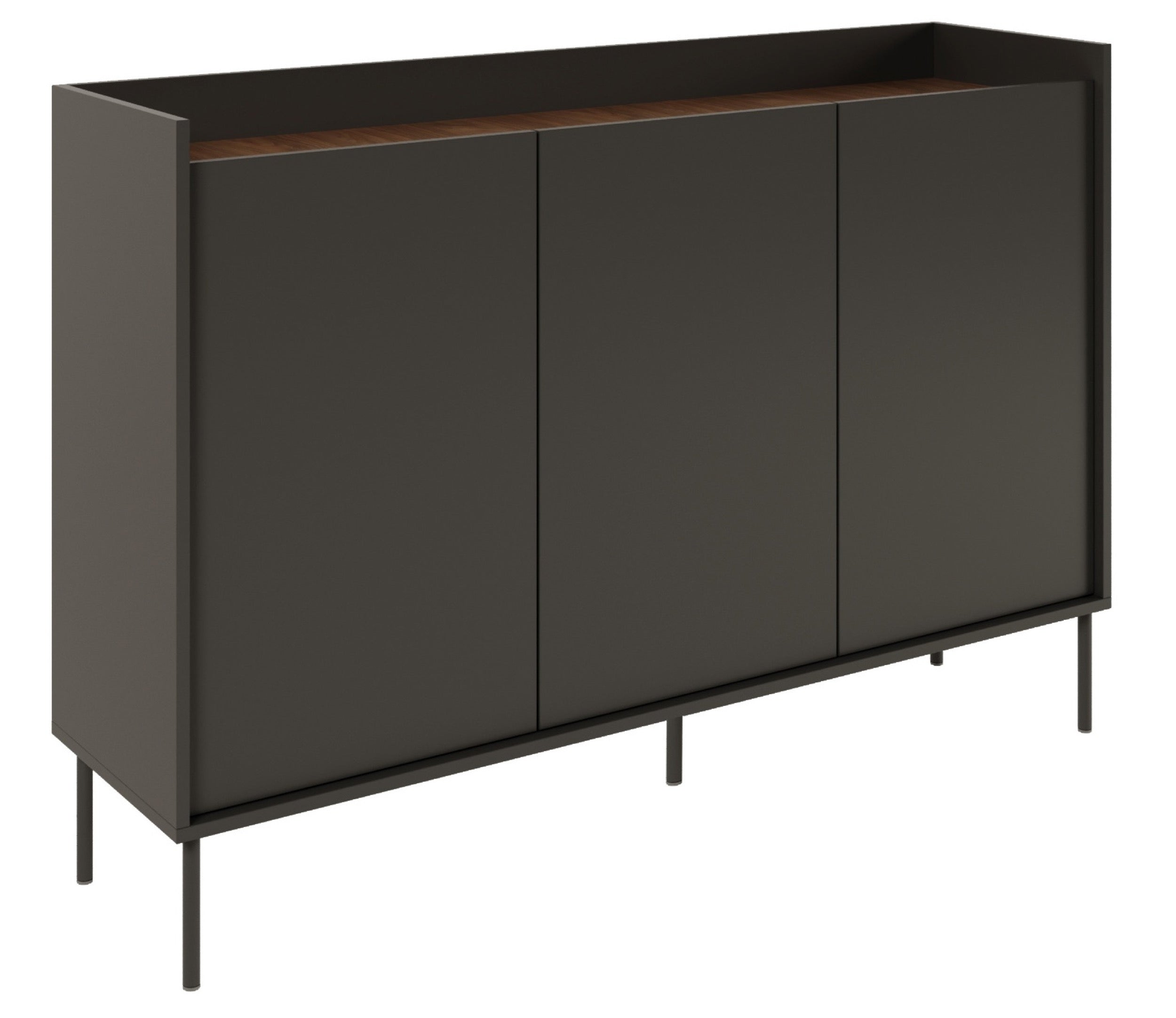 selsey-tovi-dreht-renschrank-140-cm-schwarz-wisconsin-nussbaum image 2