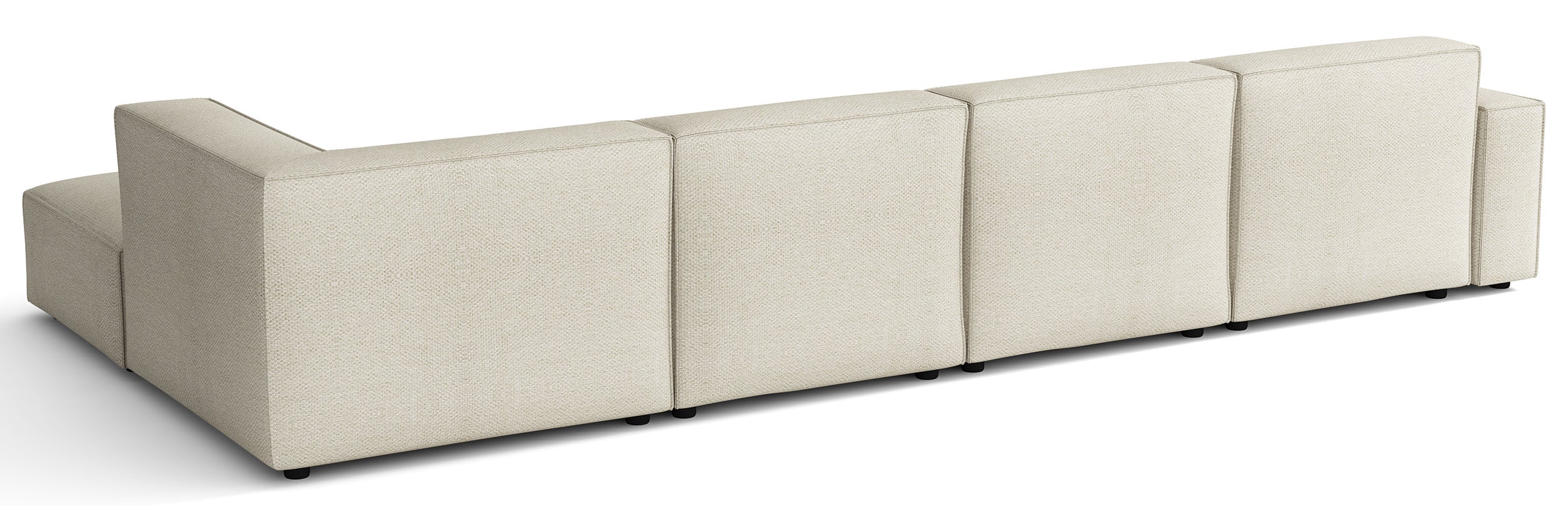 selsey-sellmo-u-form-modulares-ecksofa-creme-hydrophobe-chenille-mit-ottomane-re image 4
