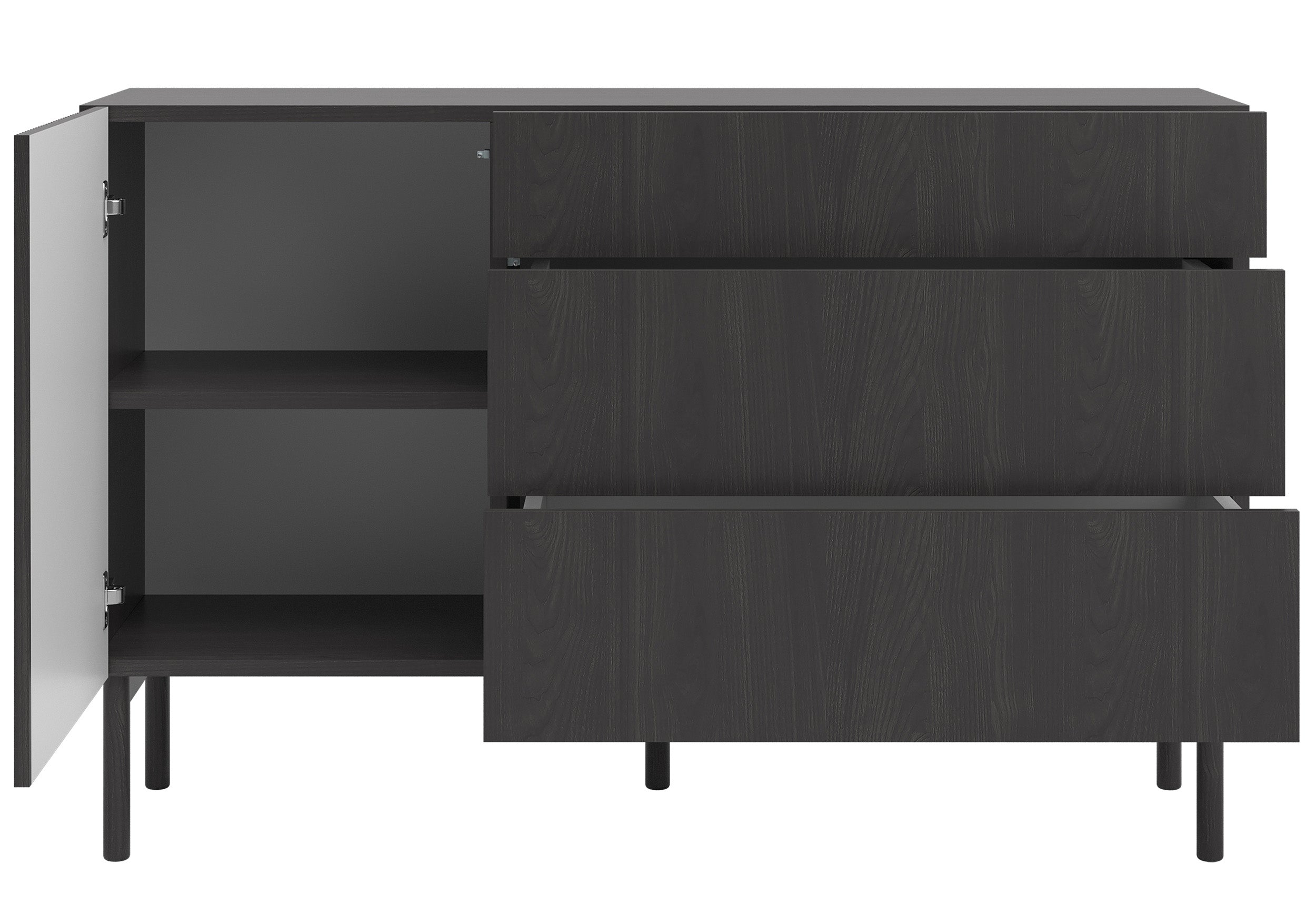 selsey-nolie-einzelt-r-kommode-mit-3-schubladen-140-cm-portland-esche-schwarz image 6