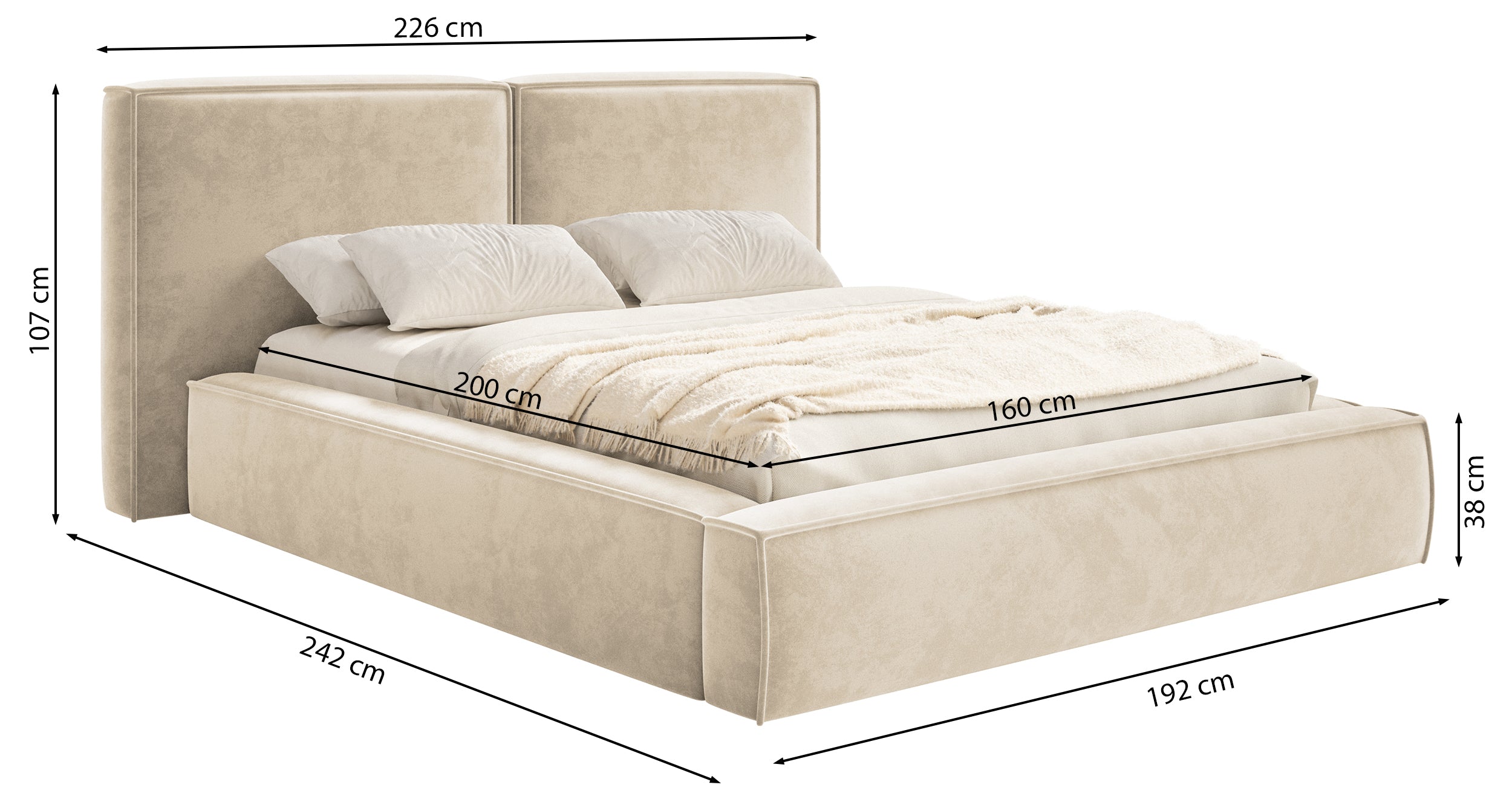 selsey-tilves-gepolstertes-bett-160x200-cm-mit-stauraum-grauer-samt image 7