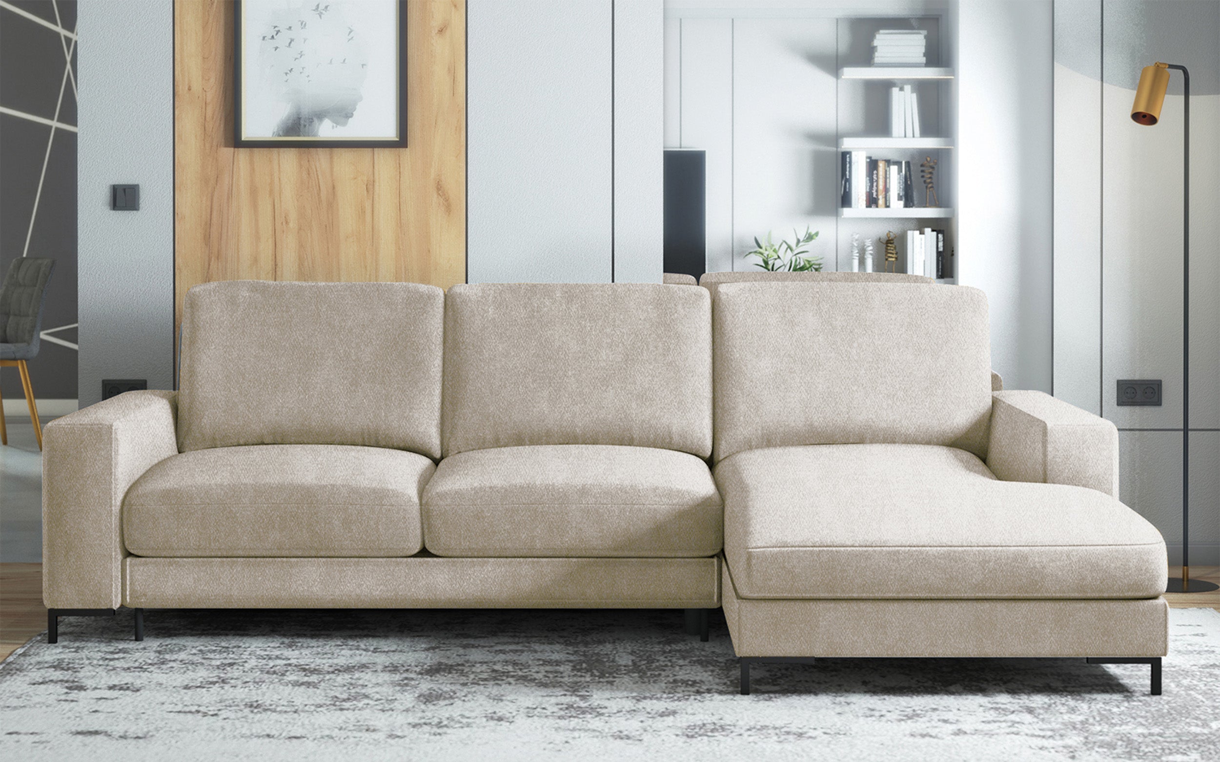 selsey-mokpeo-ecksofa-rechts-hellbeige-pflegeleicht-mit-schlaffunktion image 2