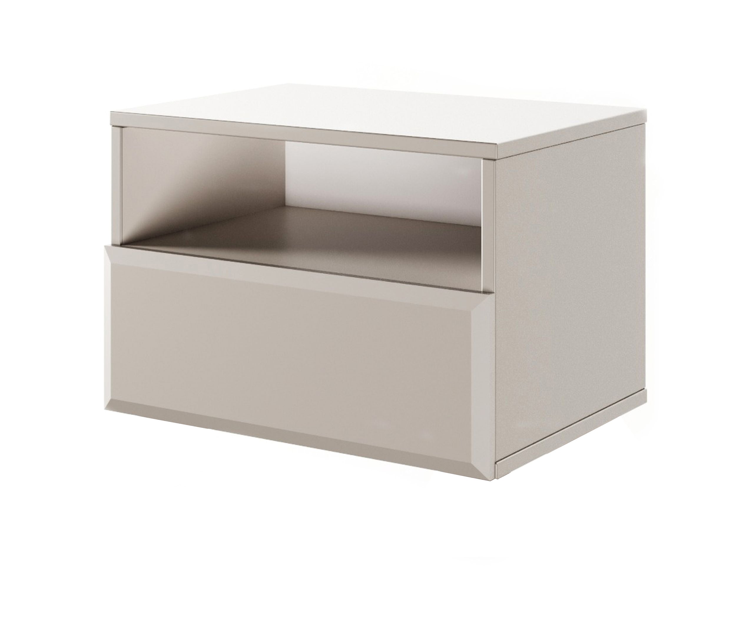 selsey-chocolated-h-ngender-nachttisch-mit-schublade-und-fach-54-cm-sandbeige image 1