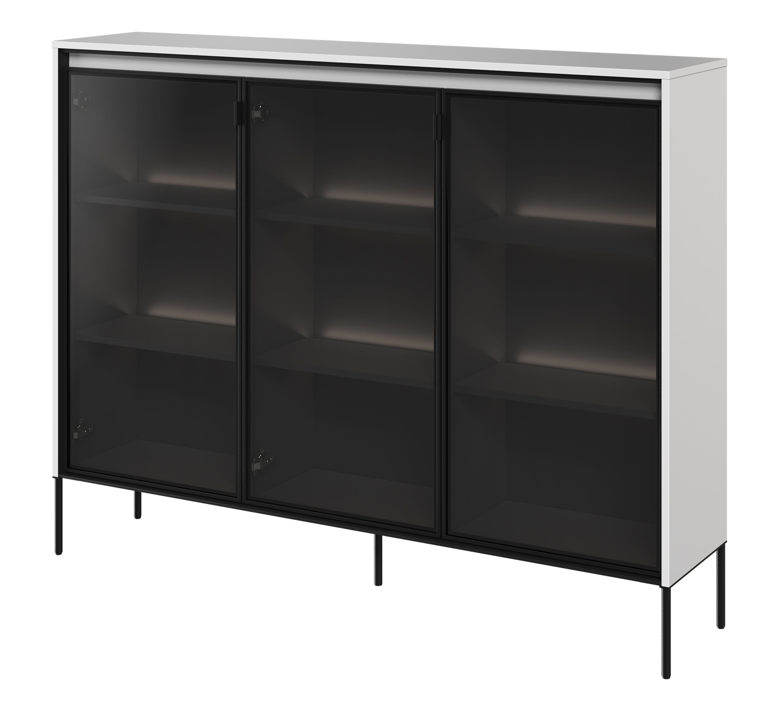 selsey-trend-dreht-renschrank-150-cm-mit-led-wei image 1