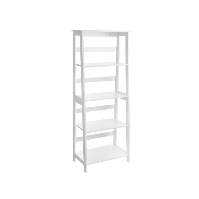 vasagle-b-cherregal-4-st-ckig-landhausstil-wei-60-x-34-7-x-147-5-cm image 1