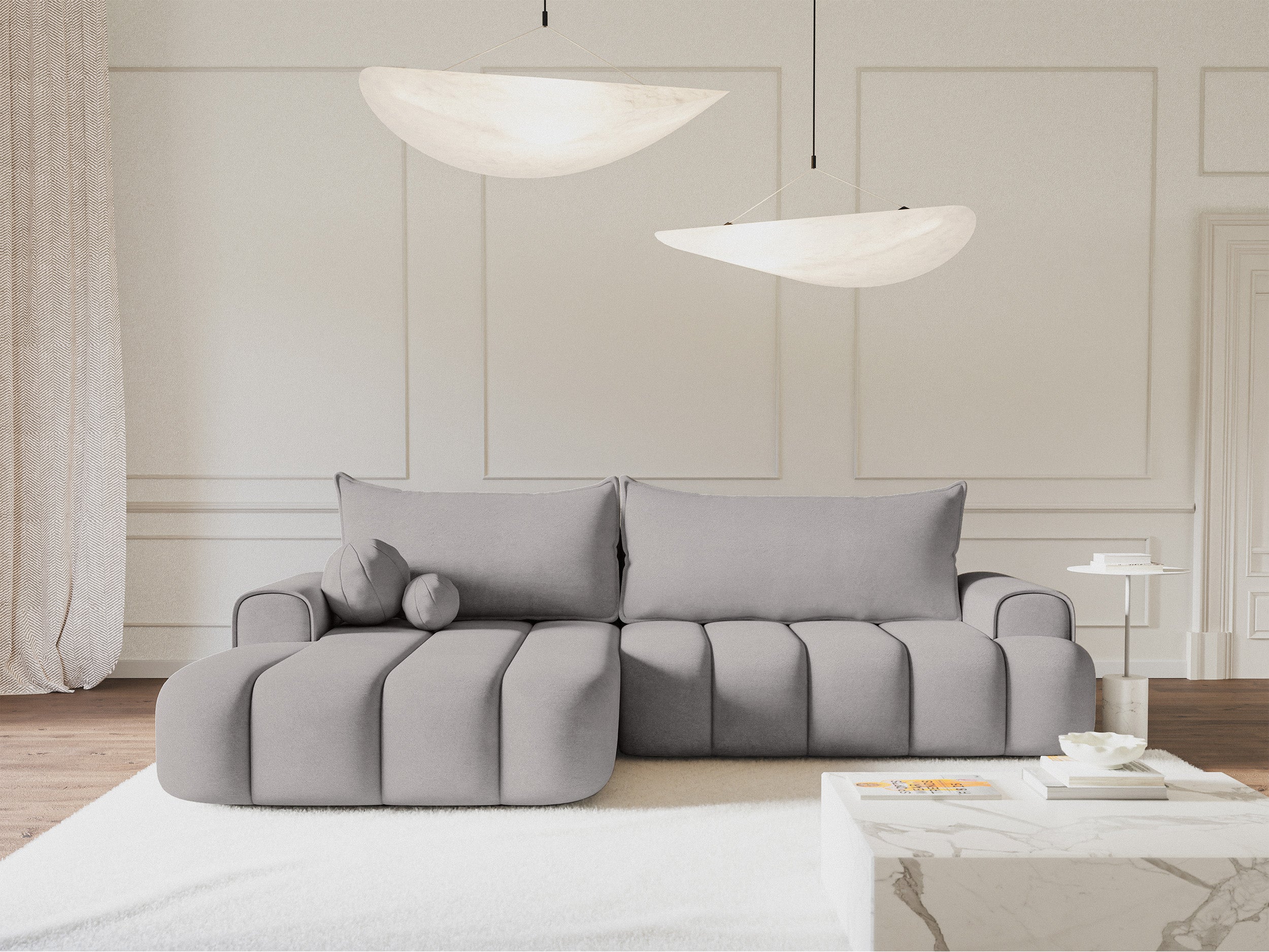 selsey-dandelino-ecksofa-mit-schlaffunktion-links-l-form-grauer-samt image 2