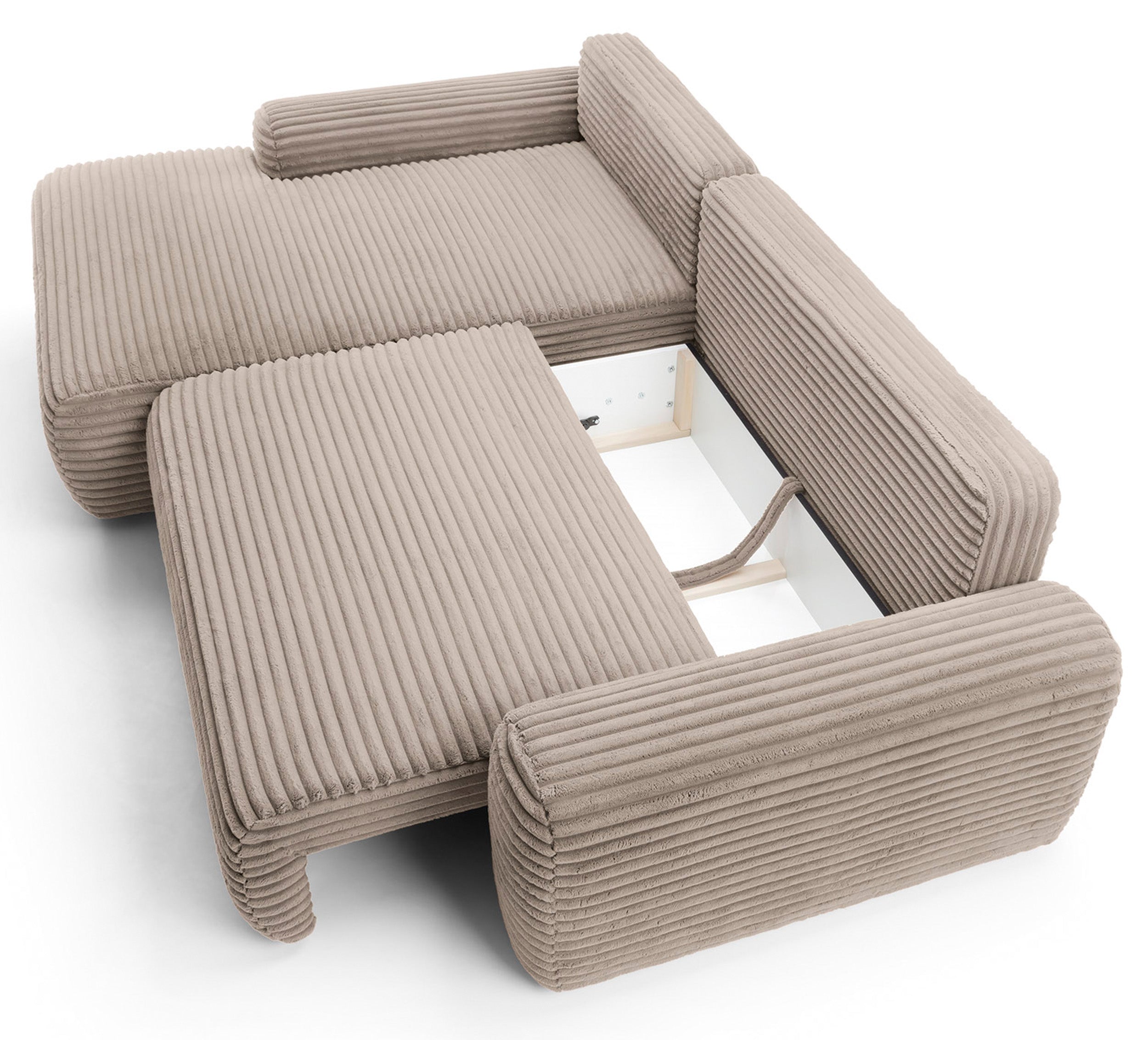 selsey-alferia-ecksofa-links-l-form-mit-schlaffunktion-und-stauraum-beige-cord image 6