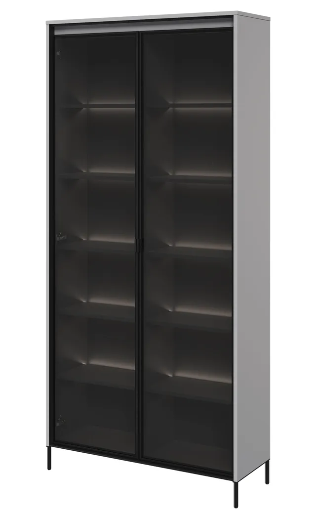 selsey-trend-zweifl-geliger-schrank-92-cm-mit-led-grau image 1