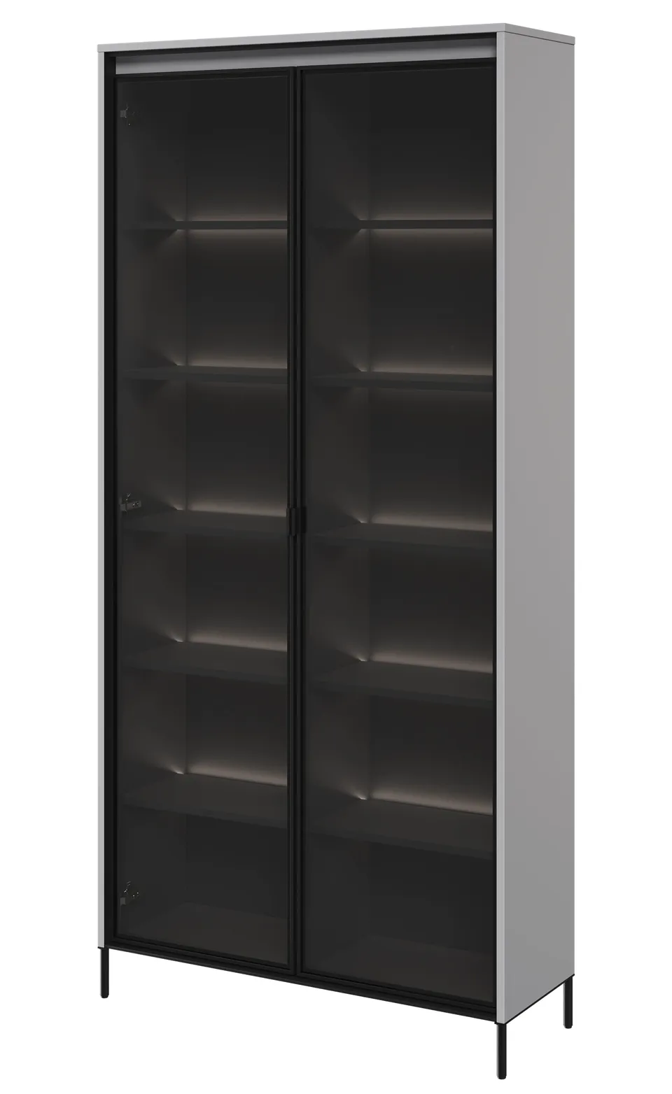 selsey-trend-zweifl-geliger-schrank-92-cm-mit-led-grau image 1