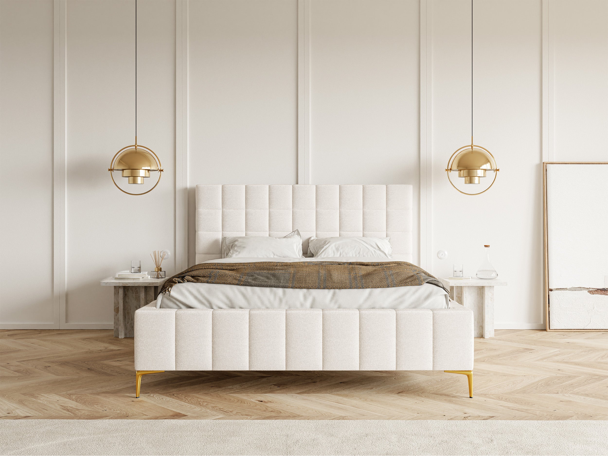 selsey-szejlo-polsterbett-140x200-cm-mit-stauraum-creme-chenille-metallrahmen image 2