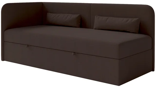 selsey-calmmo-jugendbett-90x200-cm-links-dunkelbraun-chenille-mit-stauraum image 1