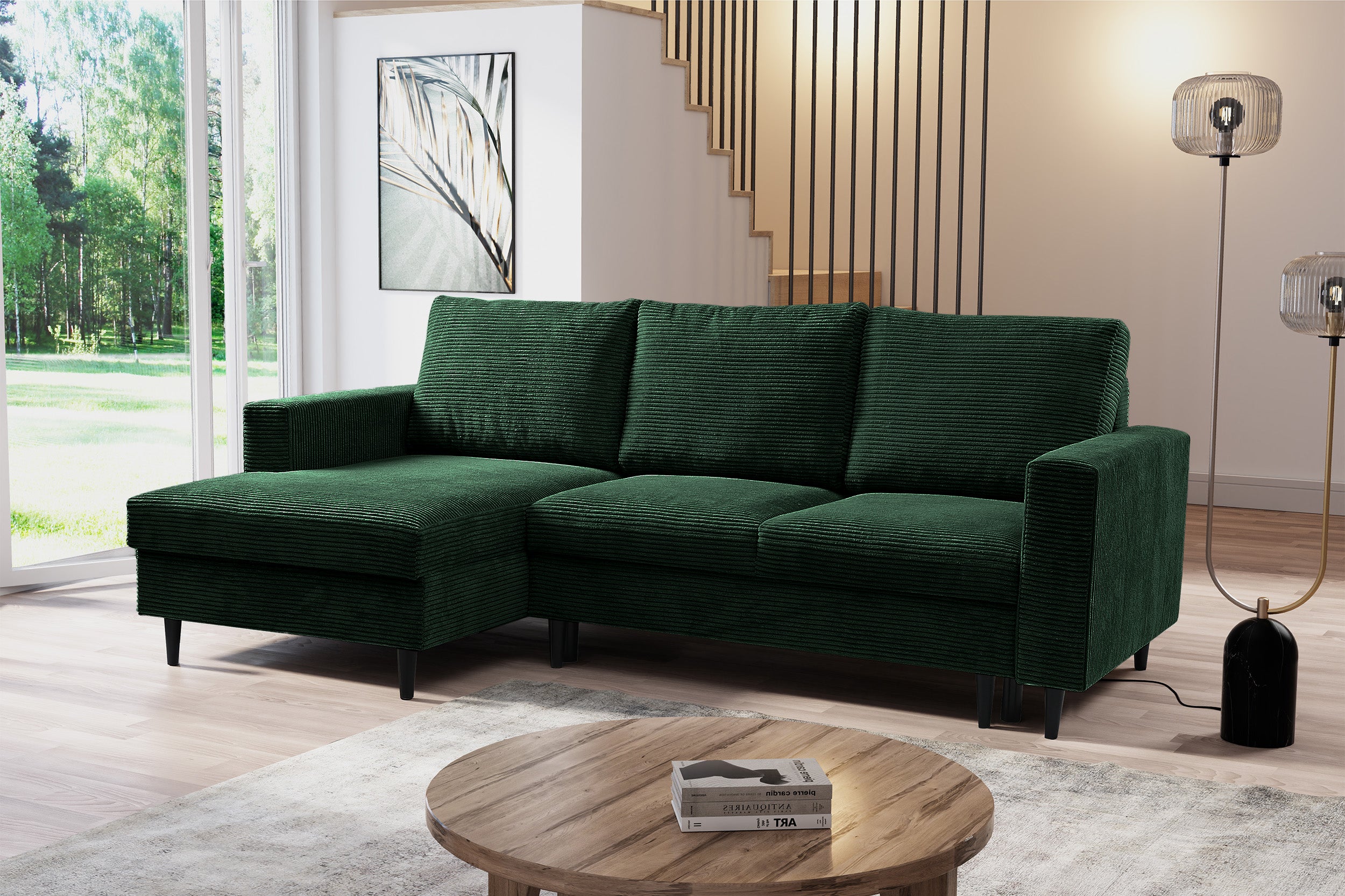 selsey-nalika-ecksofa-mit-schlaffunktion-links-l-form-stauraum-dunkelgr-n-cord image 2