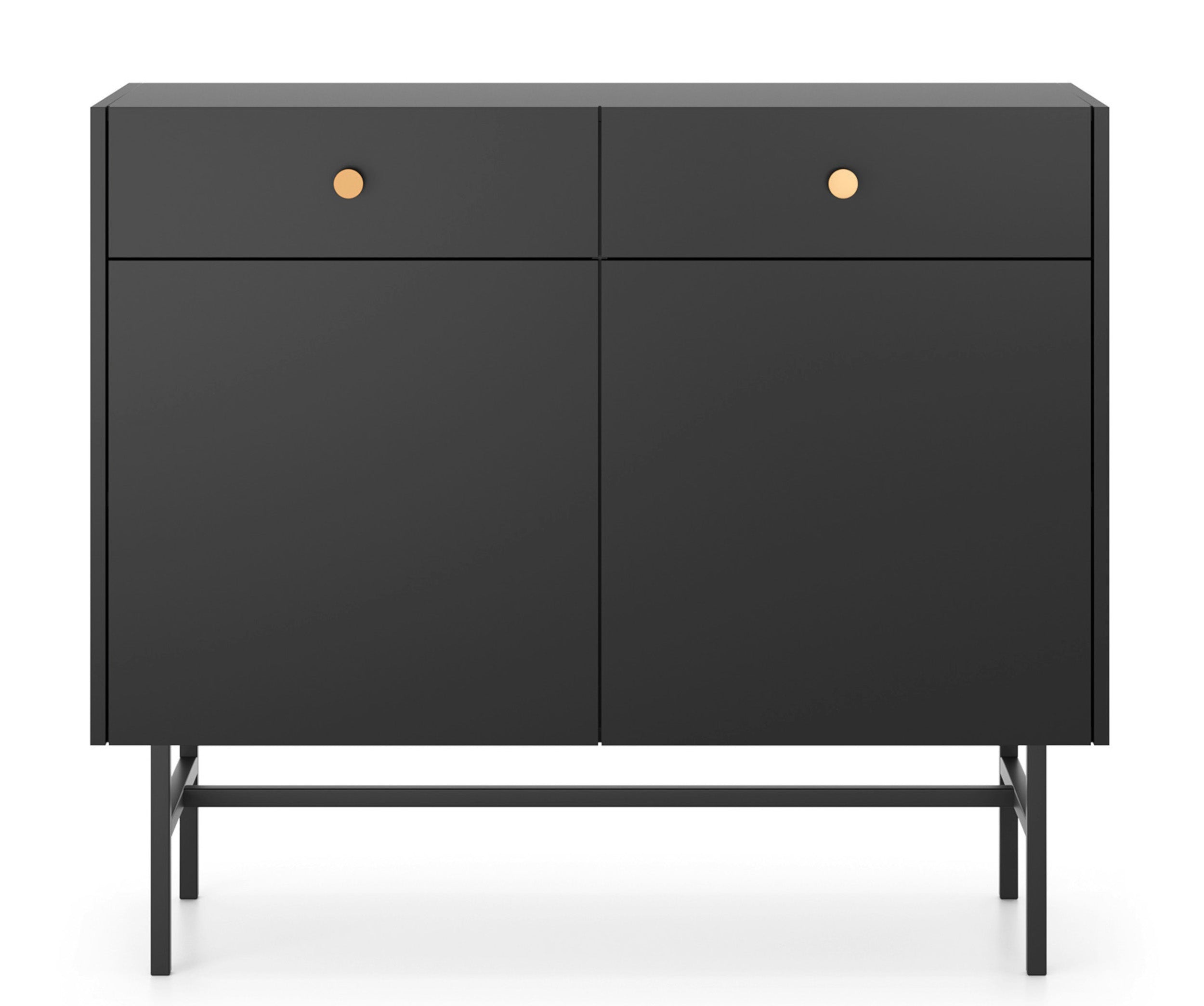 selsey-divenos-kommode-zweit-rig-mit-schubladen-104-cm-schwarz image 4