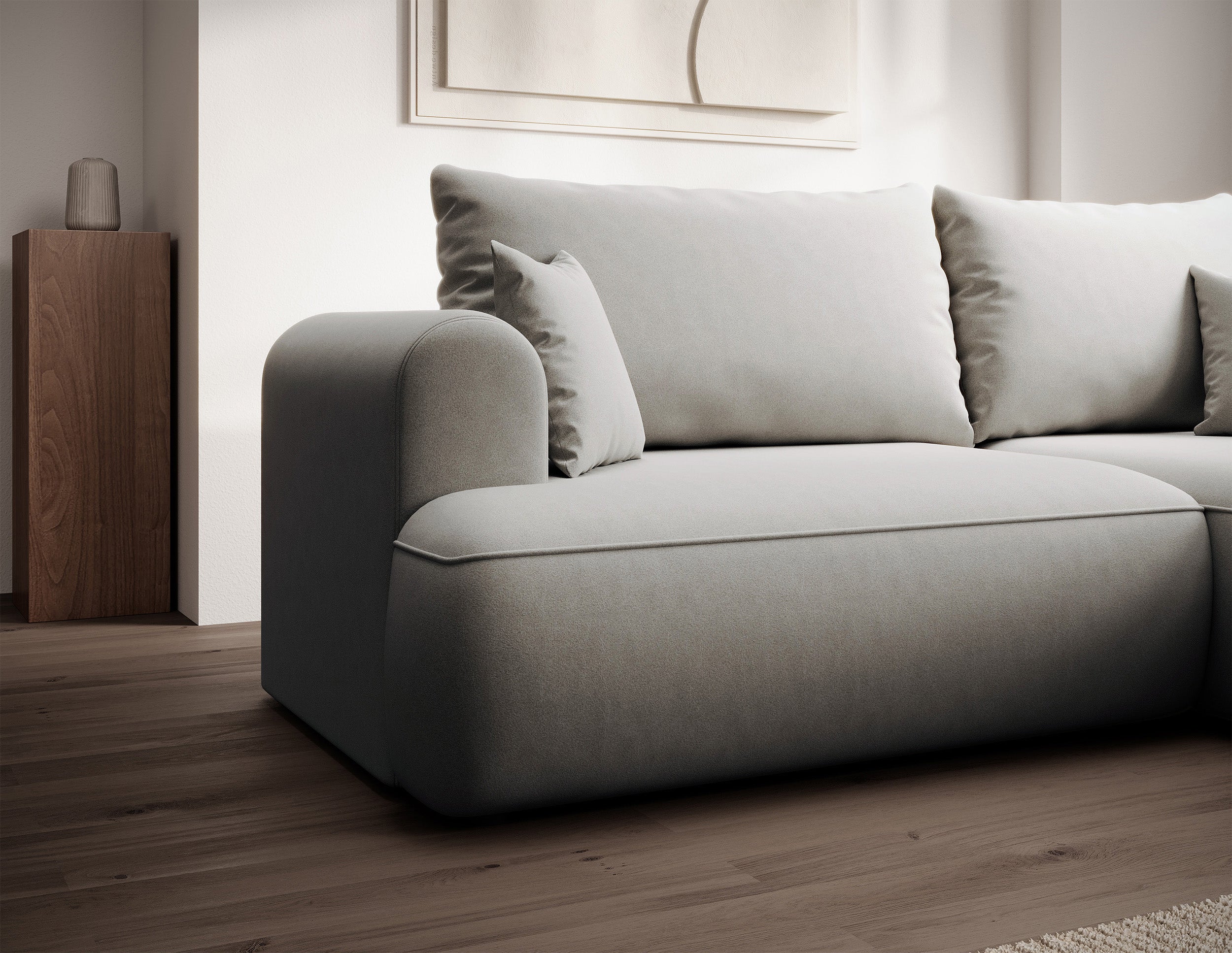 selsey-ovo-mini-ecksofa-l-form-rechts-mit-schlaffunktion-stauraum-grau-samt image 4