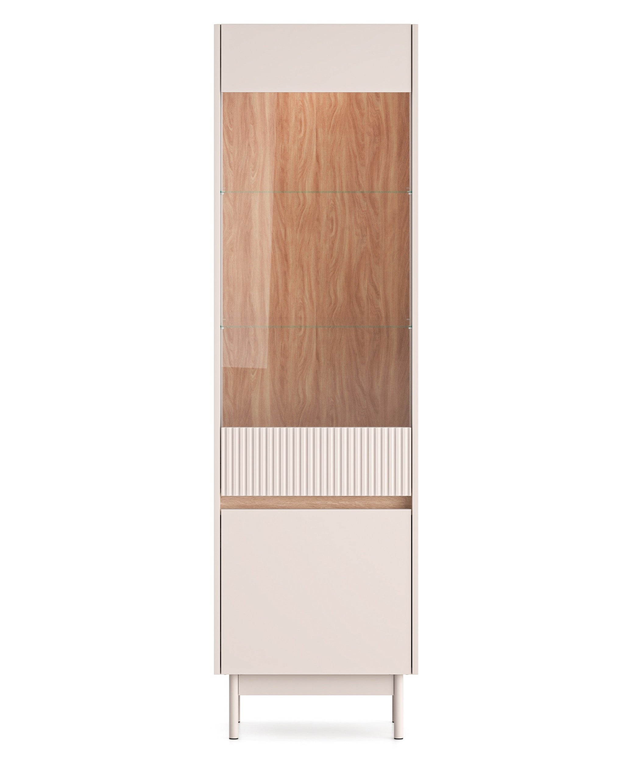 selsey-dunea-zweifl-gelige-vitrine-55-cm-mit-glas-und-beleuchtung-kaschmir-eiche image 7