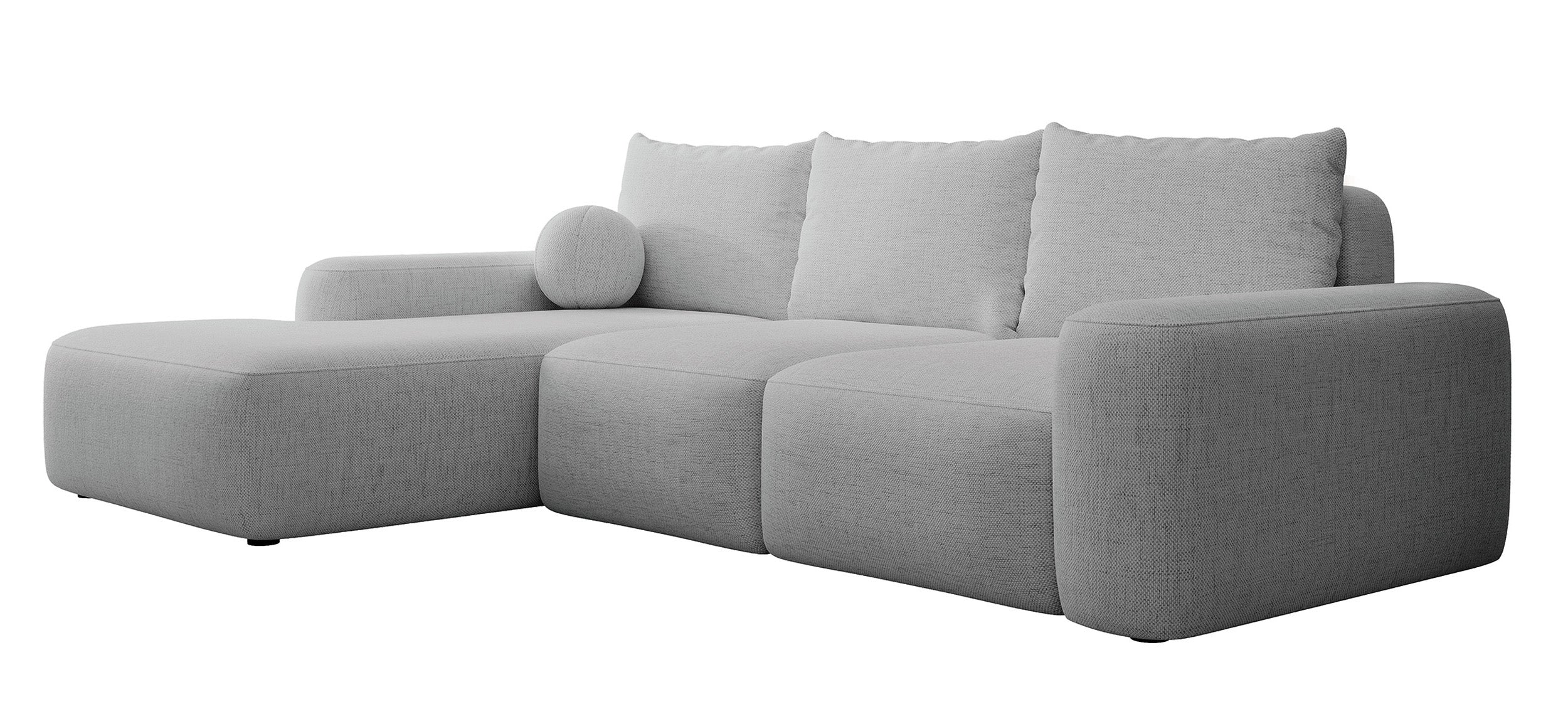 selsey-carnos-ecksofa-mit-schlaffunktion-l-links-grauer-chenille-ball-kissen image 5