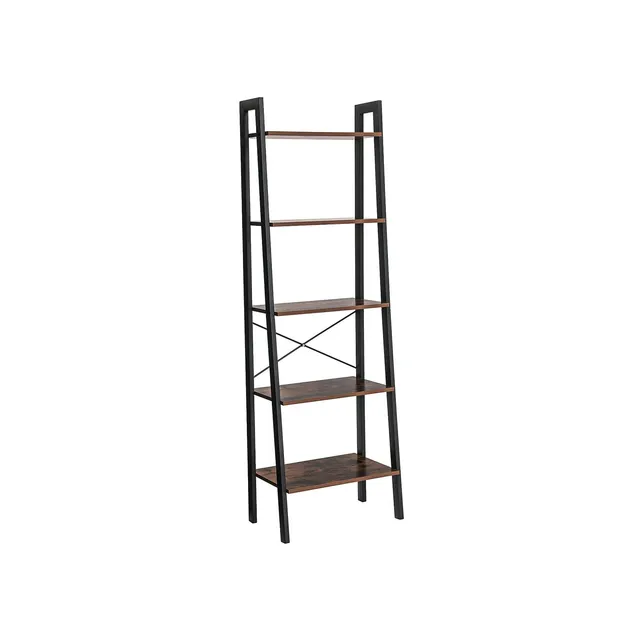 vasagle-leiterregal-standregal-mit-5-ablagen-industrie-design image 1