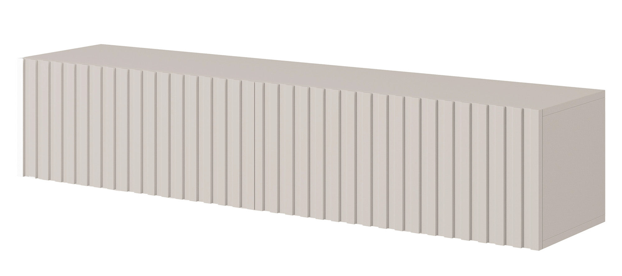selsey-telire-tv-schrank-138-6-cm-mit-lamellenfront-grau-beige image 1