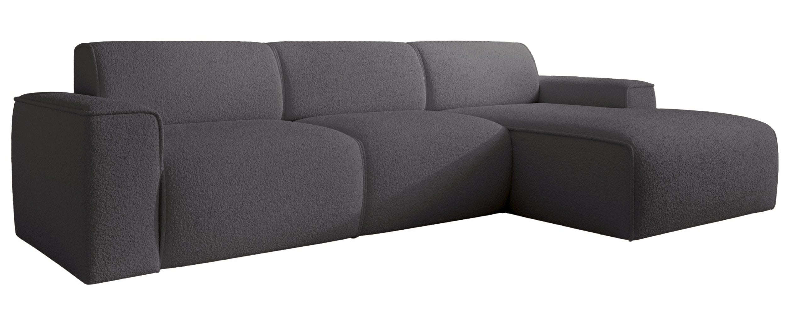 selsey-bouvi-ecksofa-l-form-rechts-dunkelgrauer-boucl-stoff image 4