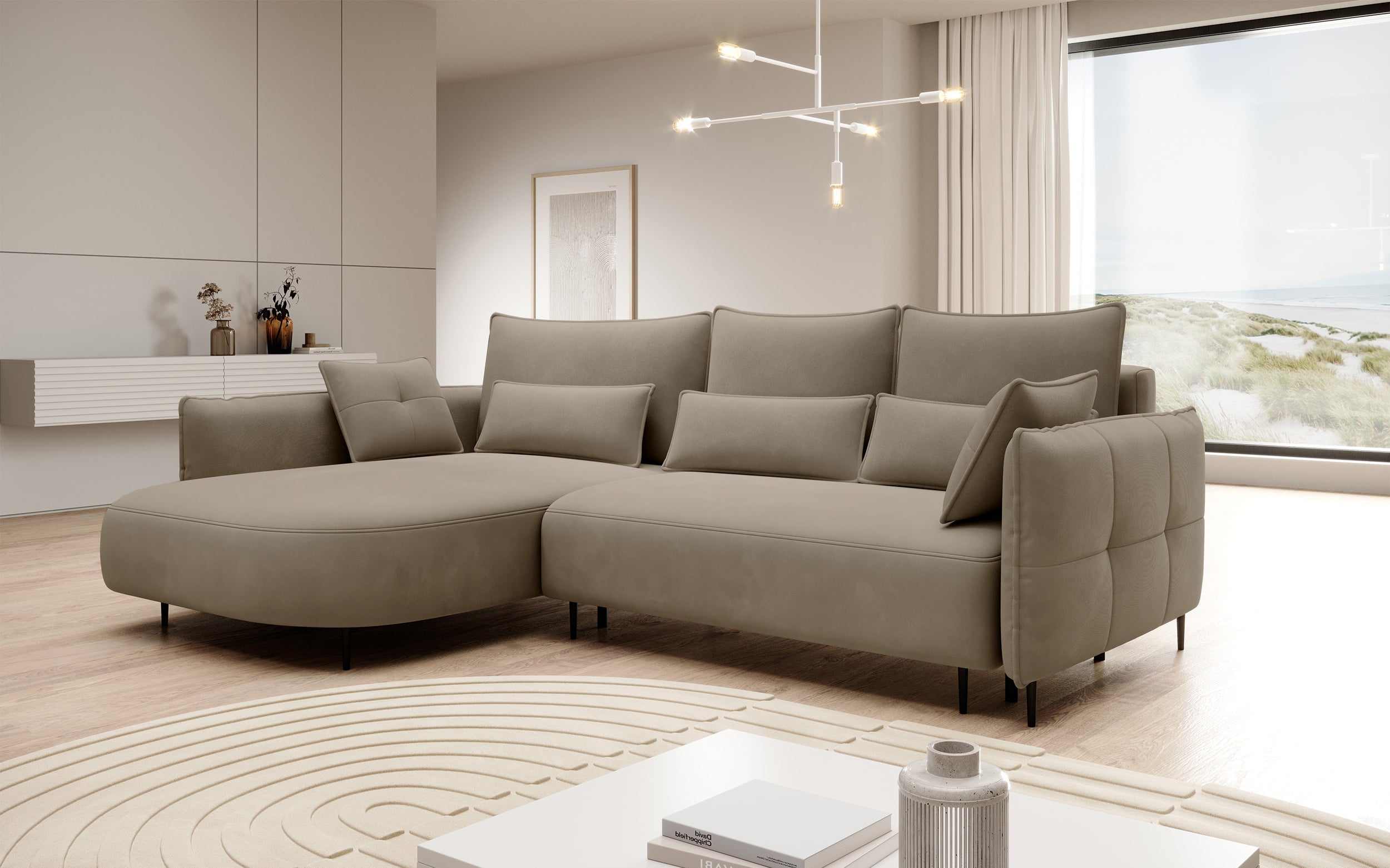 selsey-oblivio-ecksofa-l-links-mit-schlaffunktion-und-stauraum-hellbraunes-wasse image 2