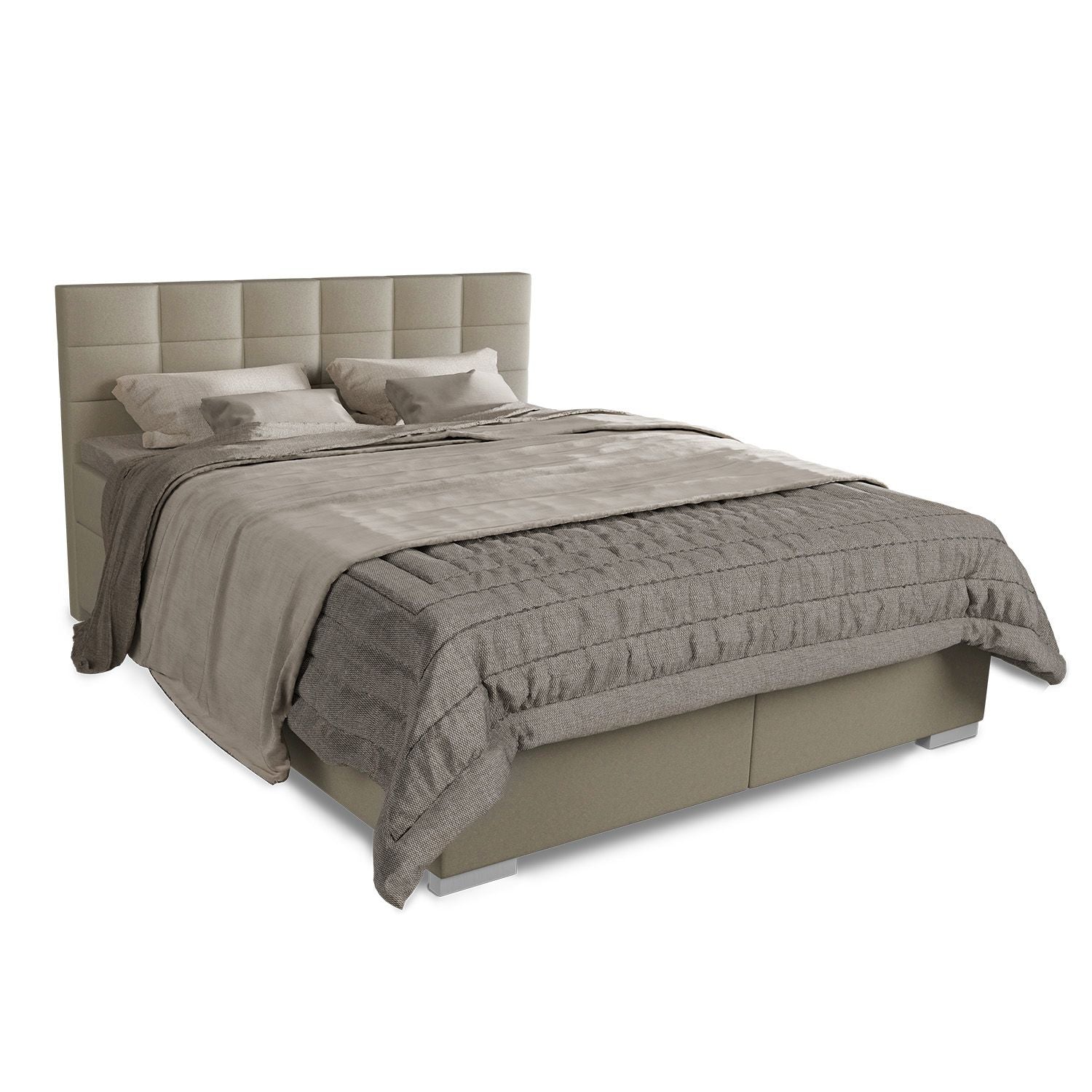 juskys-boxspringbett-seattle-malmo-stoff-mit-topper-und-federkernmatratze image 1