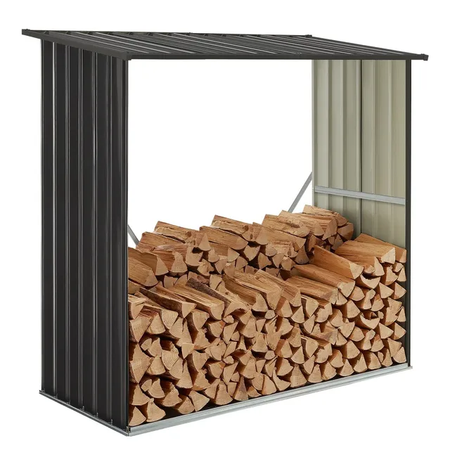 juskys-enno-holzunterstand-metall-aus-verzinktem-stahl-kaminholzregal image 1