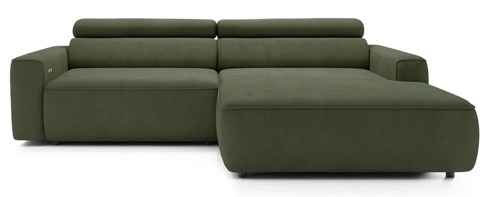 selsey-fando-ecksofa-l-f-rmig-rechts-mit-elektrischem-auszug-salbeigr-ner-samtve image 1