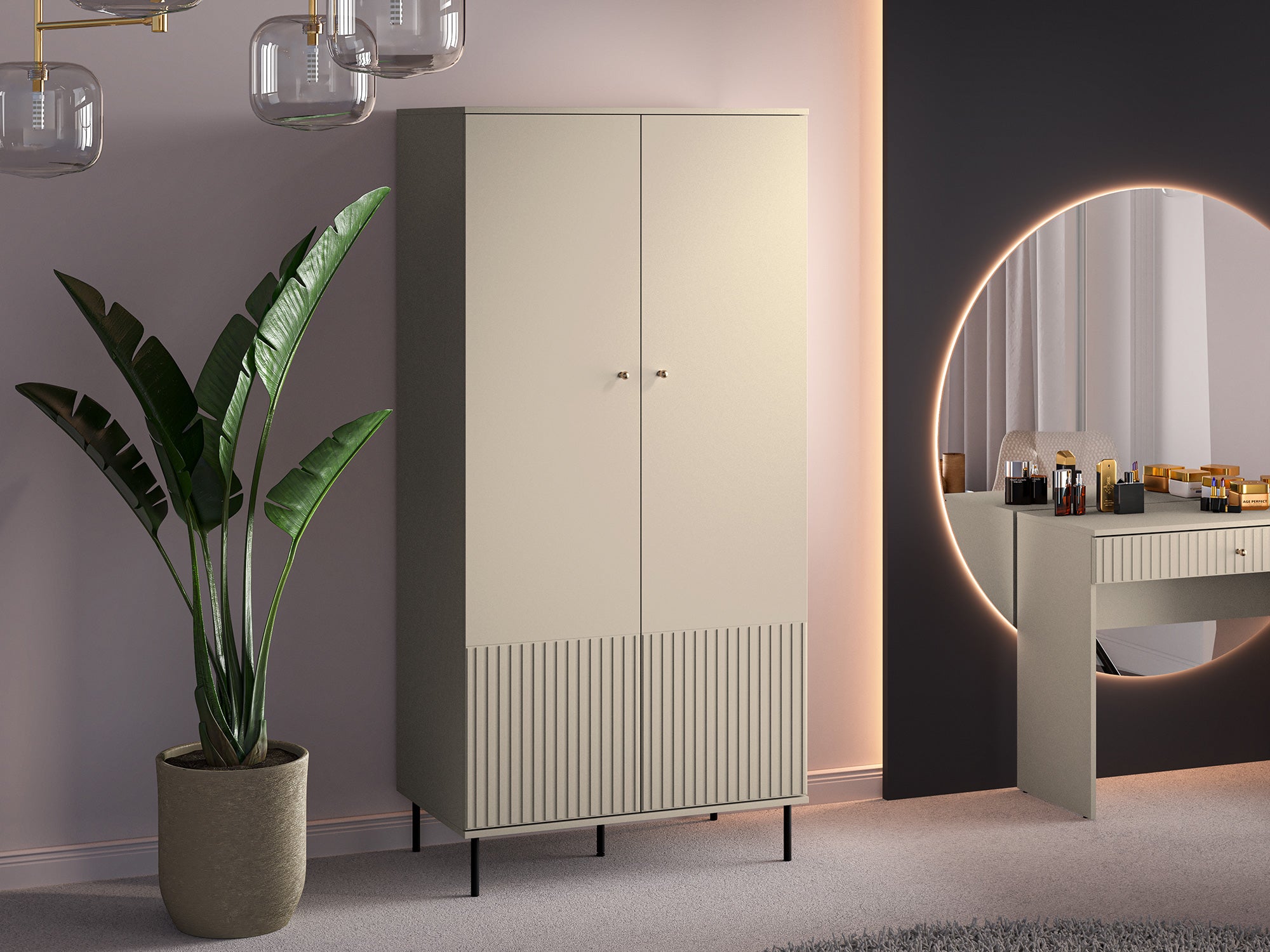 selsey-caletto-zweit-rige-garderobe-92-cm-beige-mit-lamellen image 2