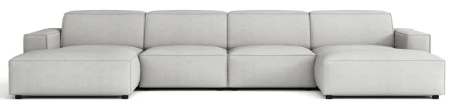 selsey-sellmo-ecksofa-u-f-rmig-modular-universal-hellgrauer-chenille image 1