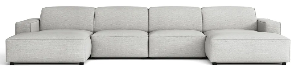 selsey-sellmo-ecksofa-u-f-rmig-modular-universal-hellgrauer-chenille image 1