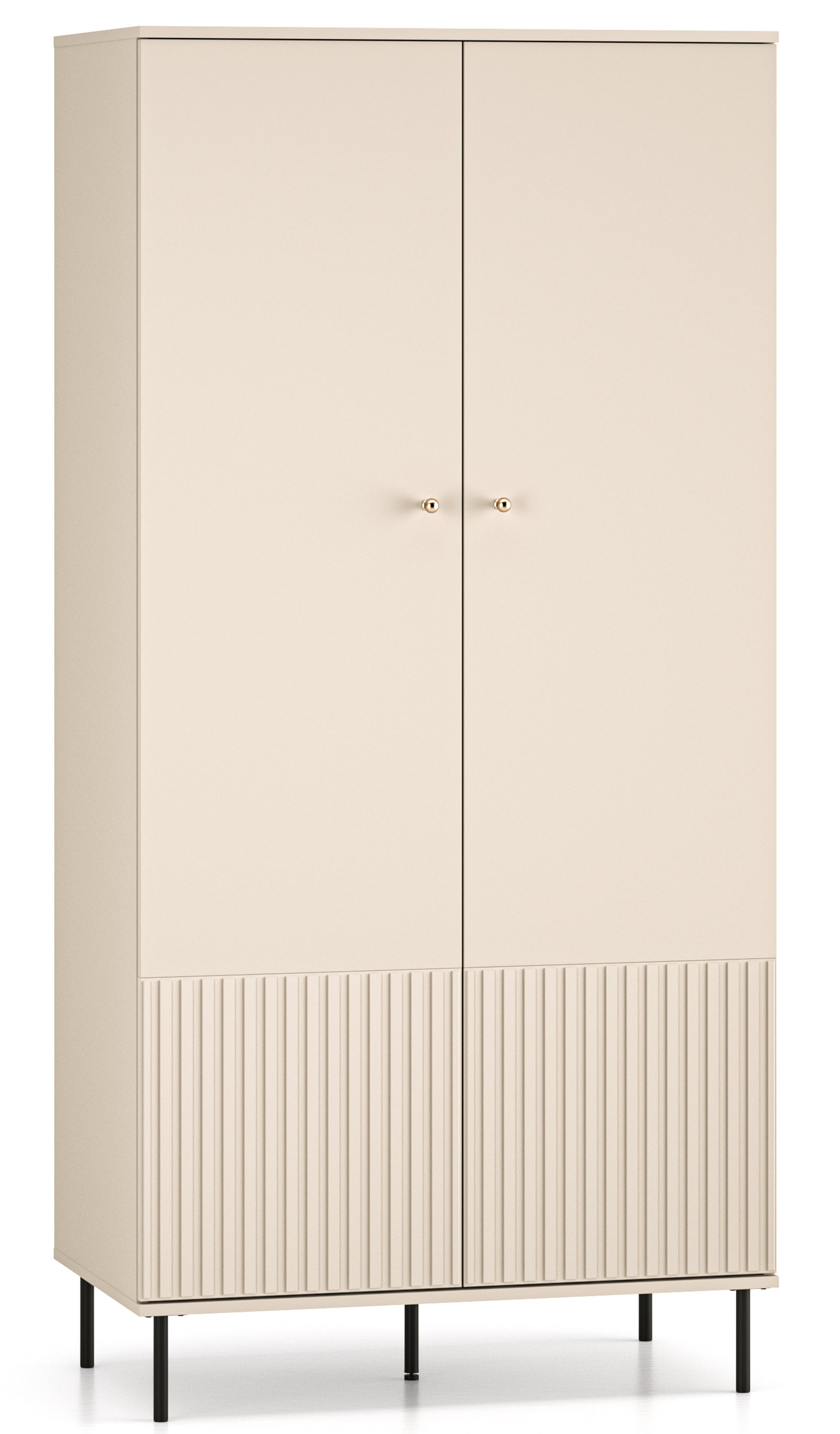 selsey-caletto-zweit-rige-garderobe-92-cm-beige-mit-lamellen image 1