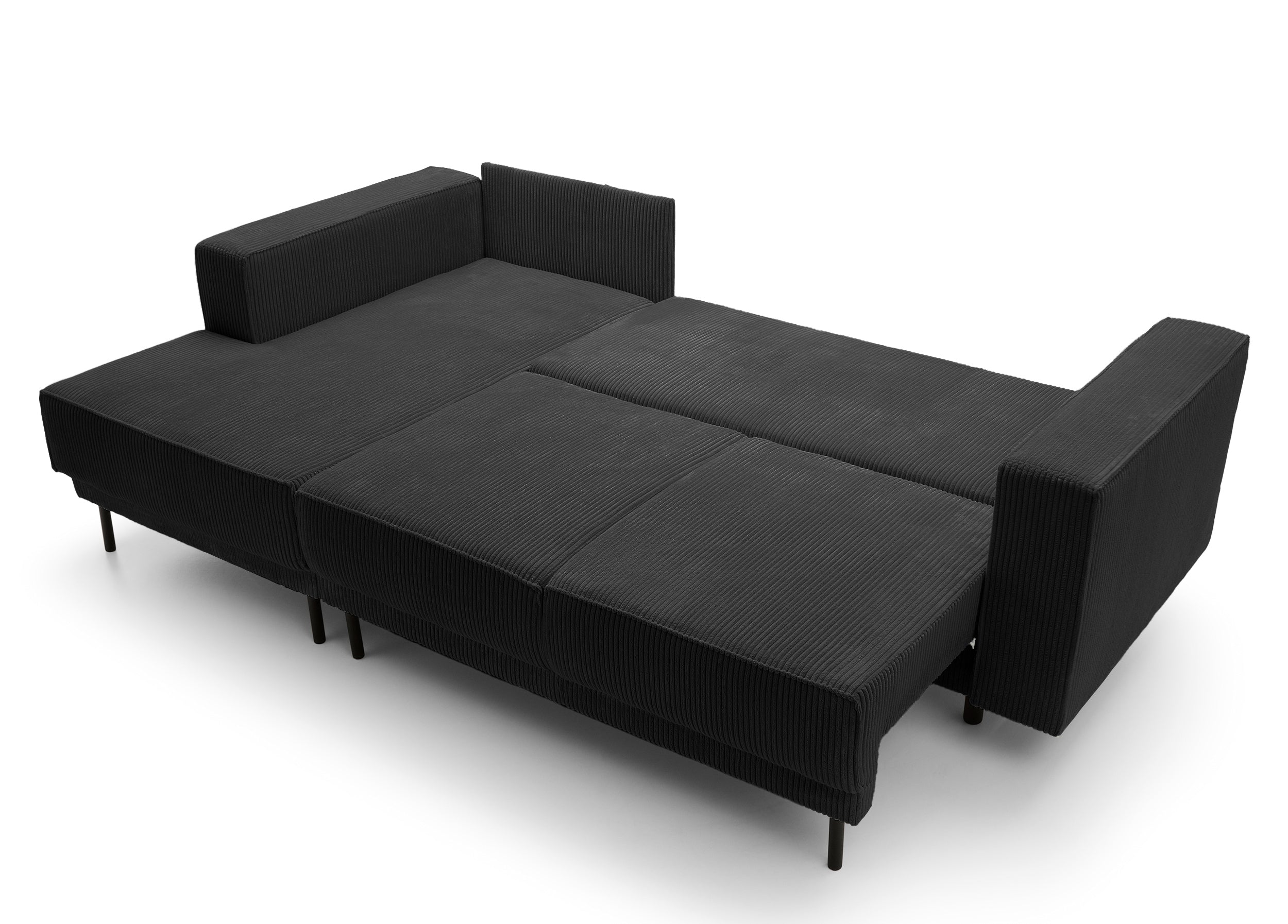 selsey-rodario-mini-ecksofa-l-f-rmig-links-mit-schlaffunktion-schwarz-cord image 7