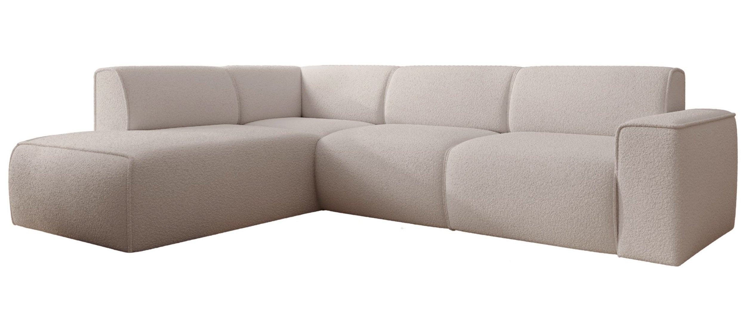 selsey-bouvi-ecksofa-l-f-rmig-linke-armlehne-hellbeiger-boucl-stoff image 4
