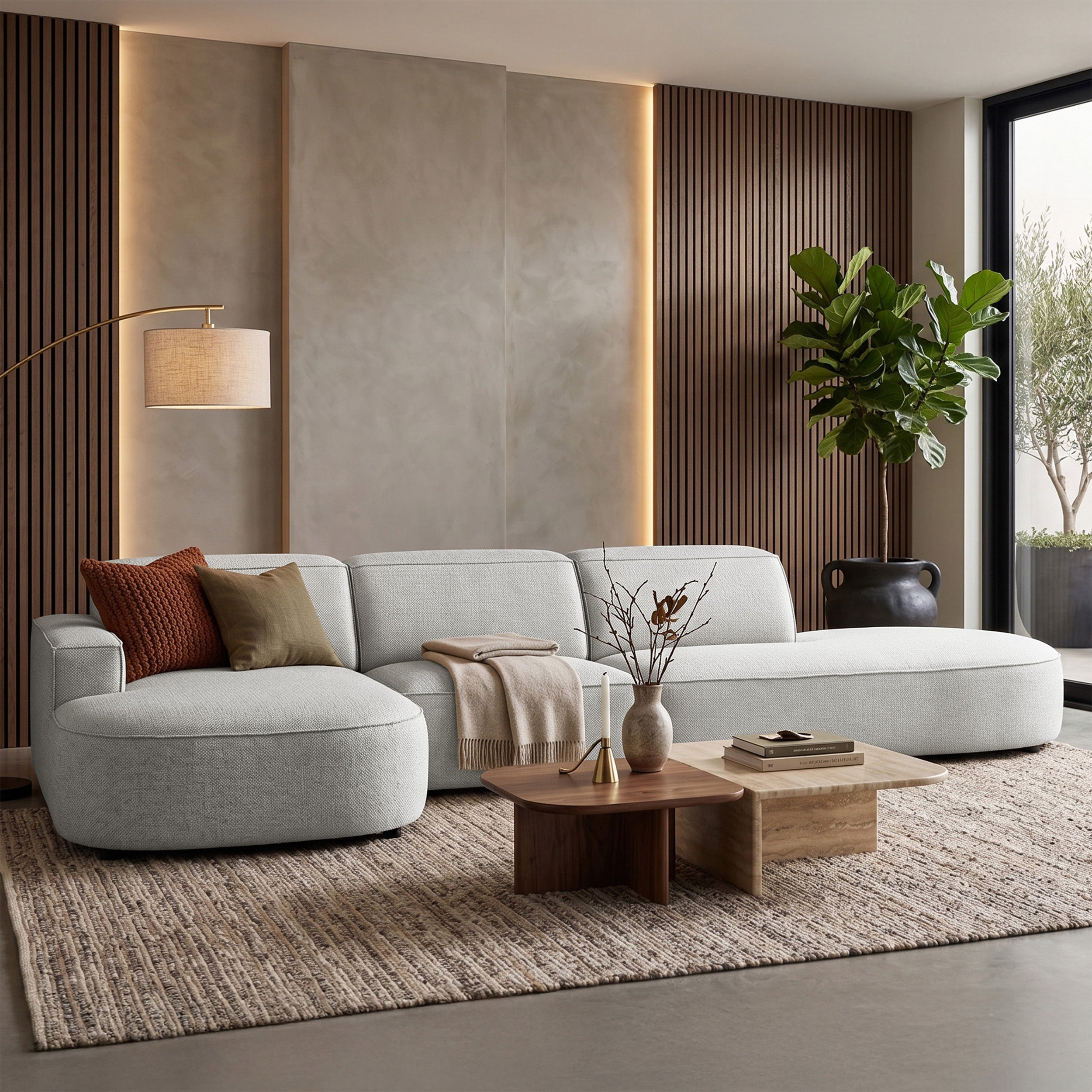 selsey-sallmo-modulares-ecksofa-l-form-links-hellgrau-hydrophober-chenille-stoff image 2