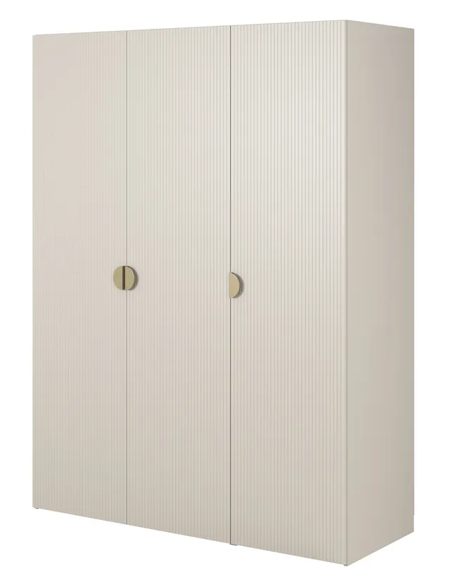 selsey-moonir-dreht-renschrank-150-cm-grau-beige-mit-kleiderstange-und-7-b-den image 1