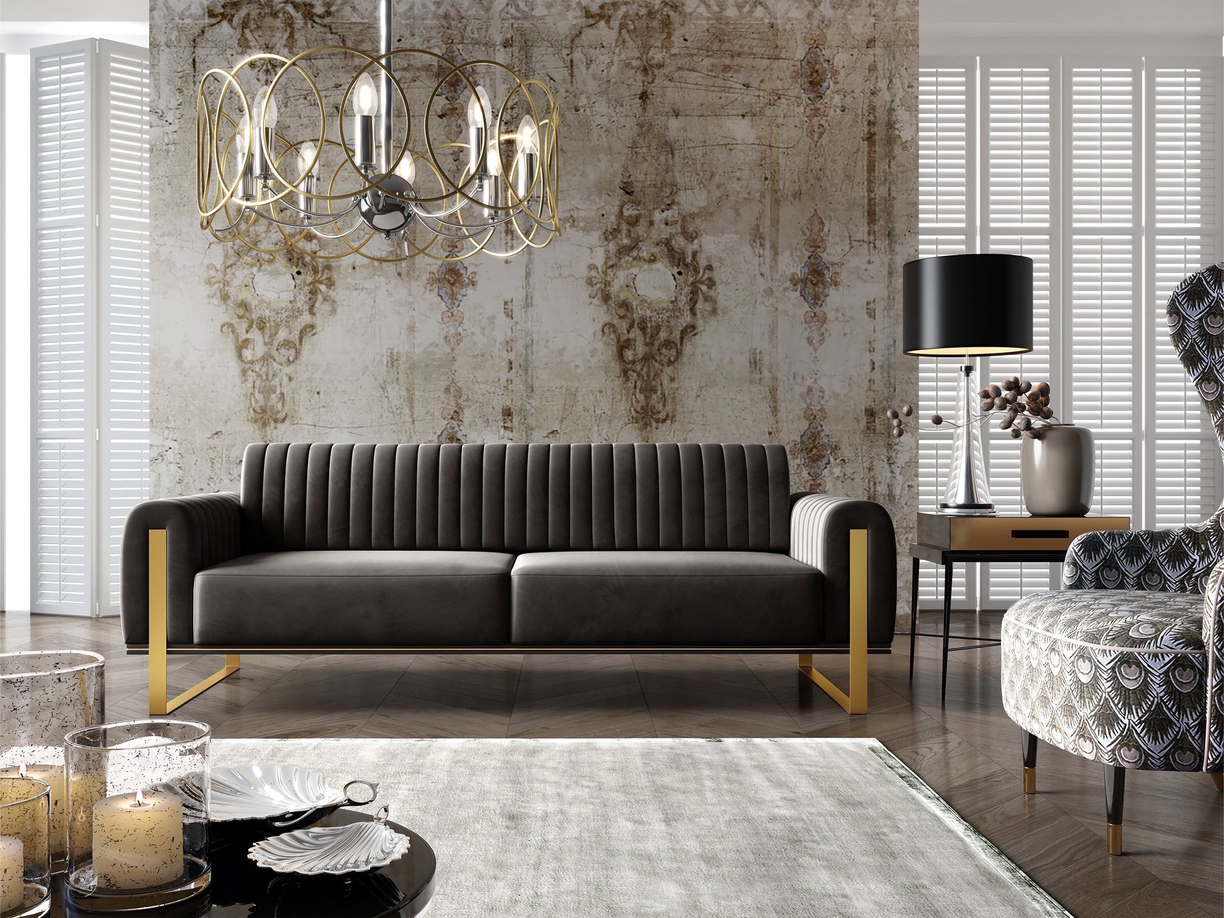 selsey-parissa-dreisitziges-sofa-dunkelgrauer-samtvelours image 3