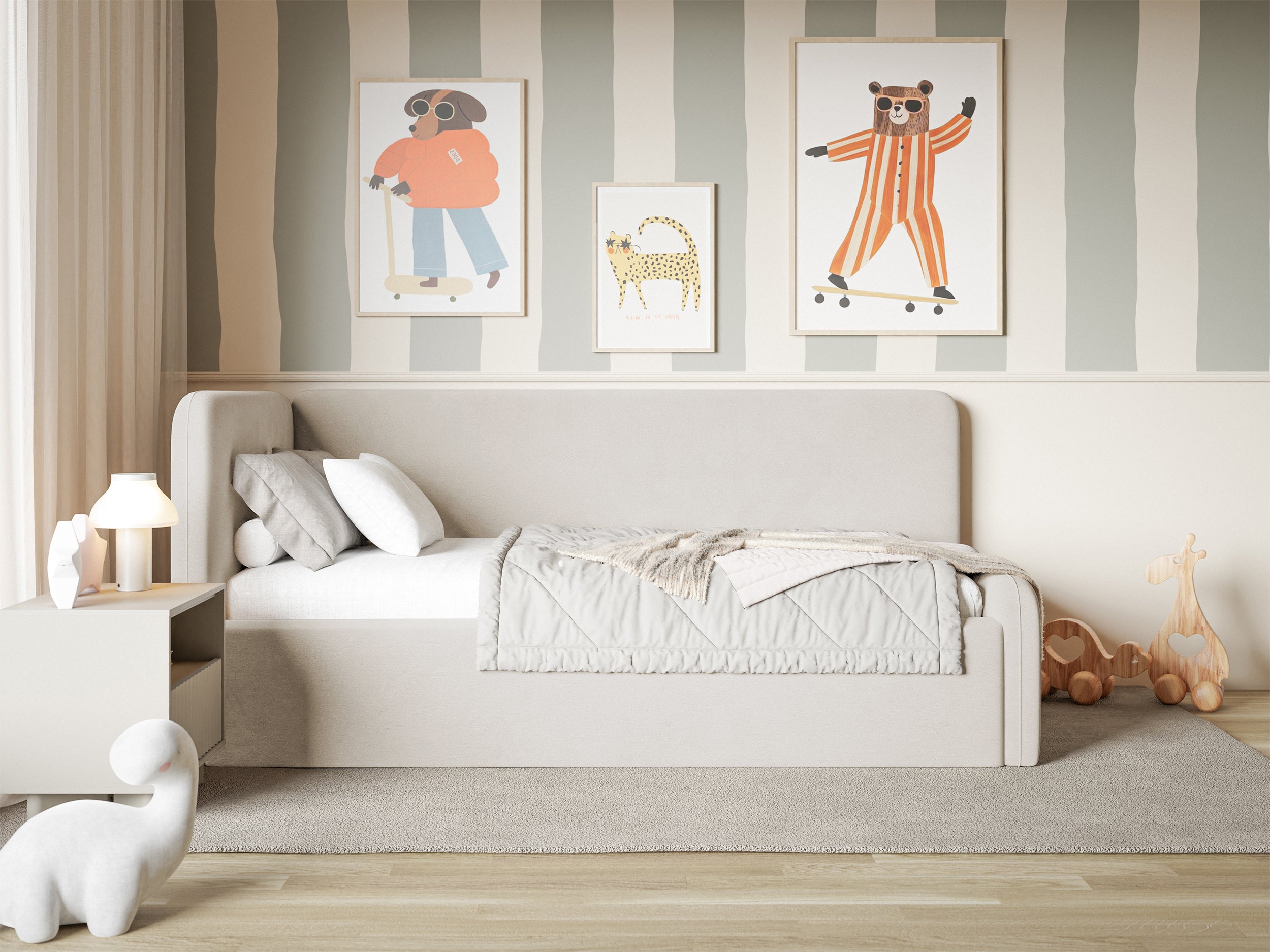 selsey-fanklo-jugendbett-120x200-cm-links-mit-stauraum-hellbeige-velours image 6