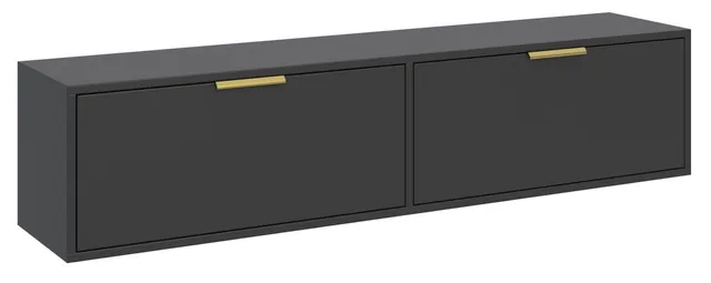 selsey-vena-h-ngender-tv-schrank-140-cm-mit-2-klappen-schwarz image 1