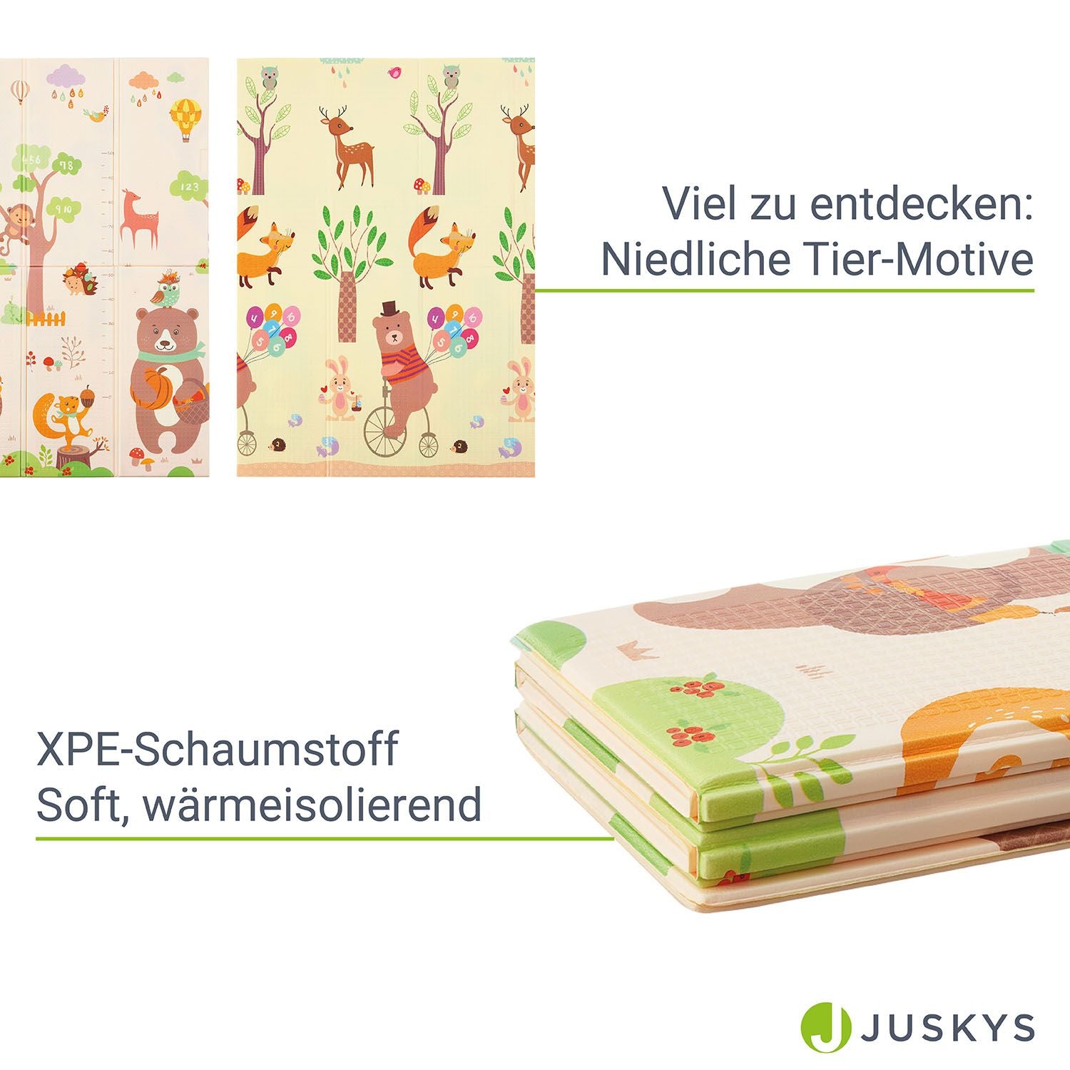 juskys-jakob-spielmatte-180-x-200-cm-b-ren-waldtiere-krabbelmatte-beidseitig image 4