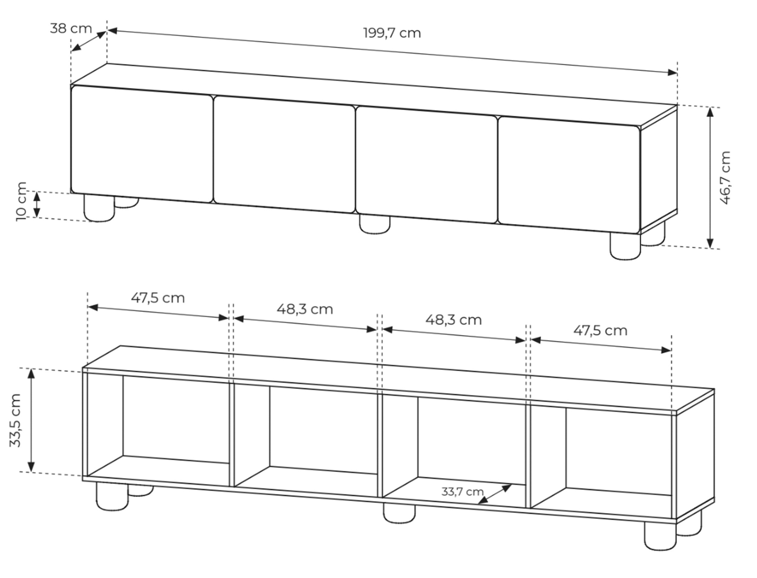 selsey-lomo-tv-schrank-200-cm-mit-vier-klappen-vicenza-eiche image 7